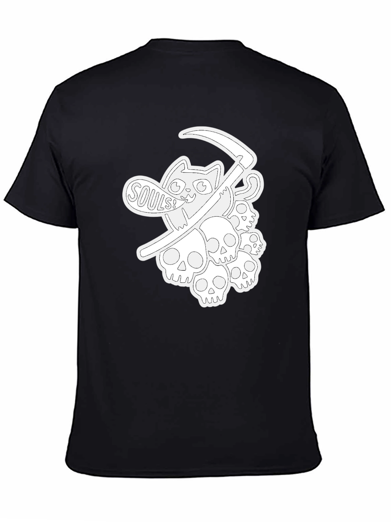 Grim Reaper Cat Souls T-Shirt