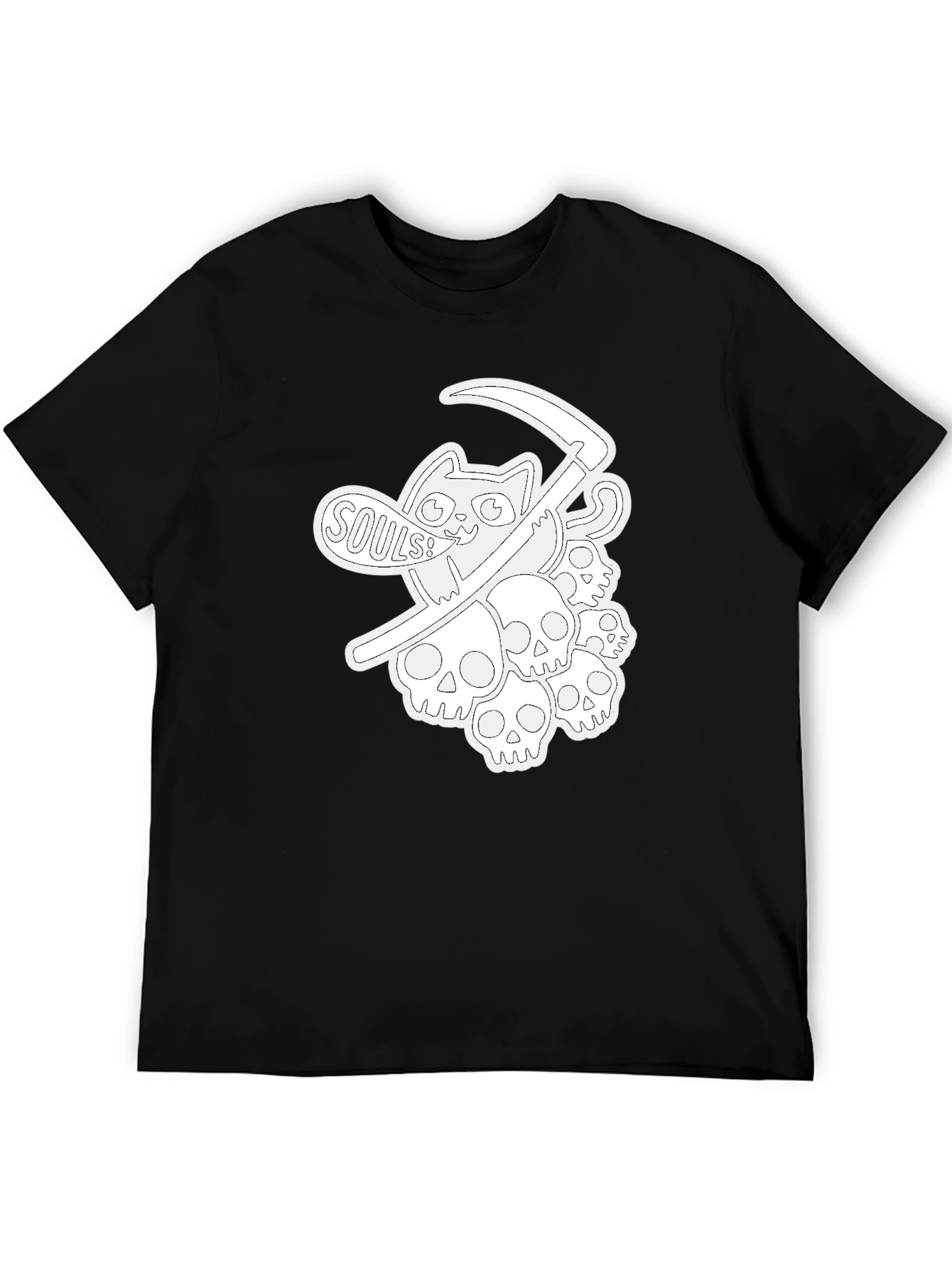 Grim Reaper Cat Souls T-Shirt