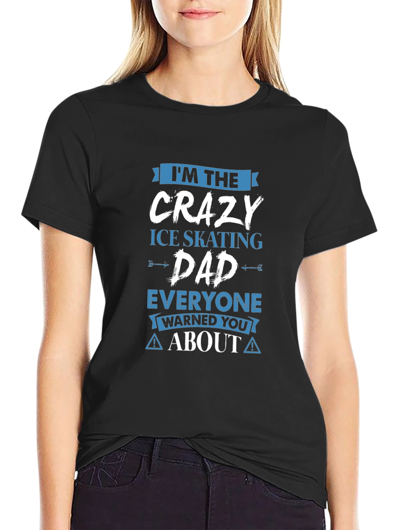 Crazy Ice Skating Dad T-Shirt