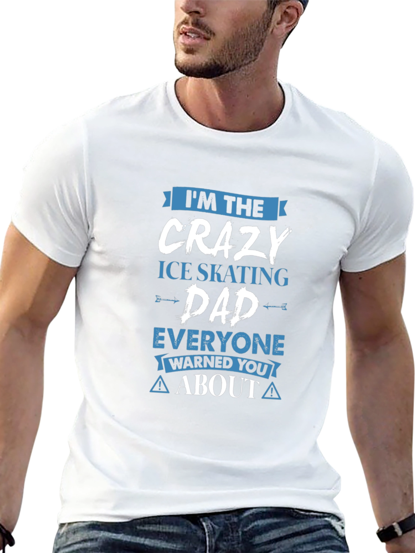 Crazy Ice Skating Dad T-Shirt