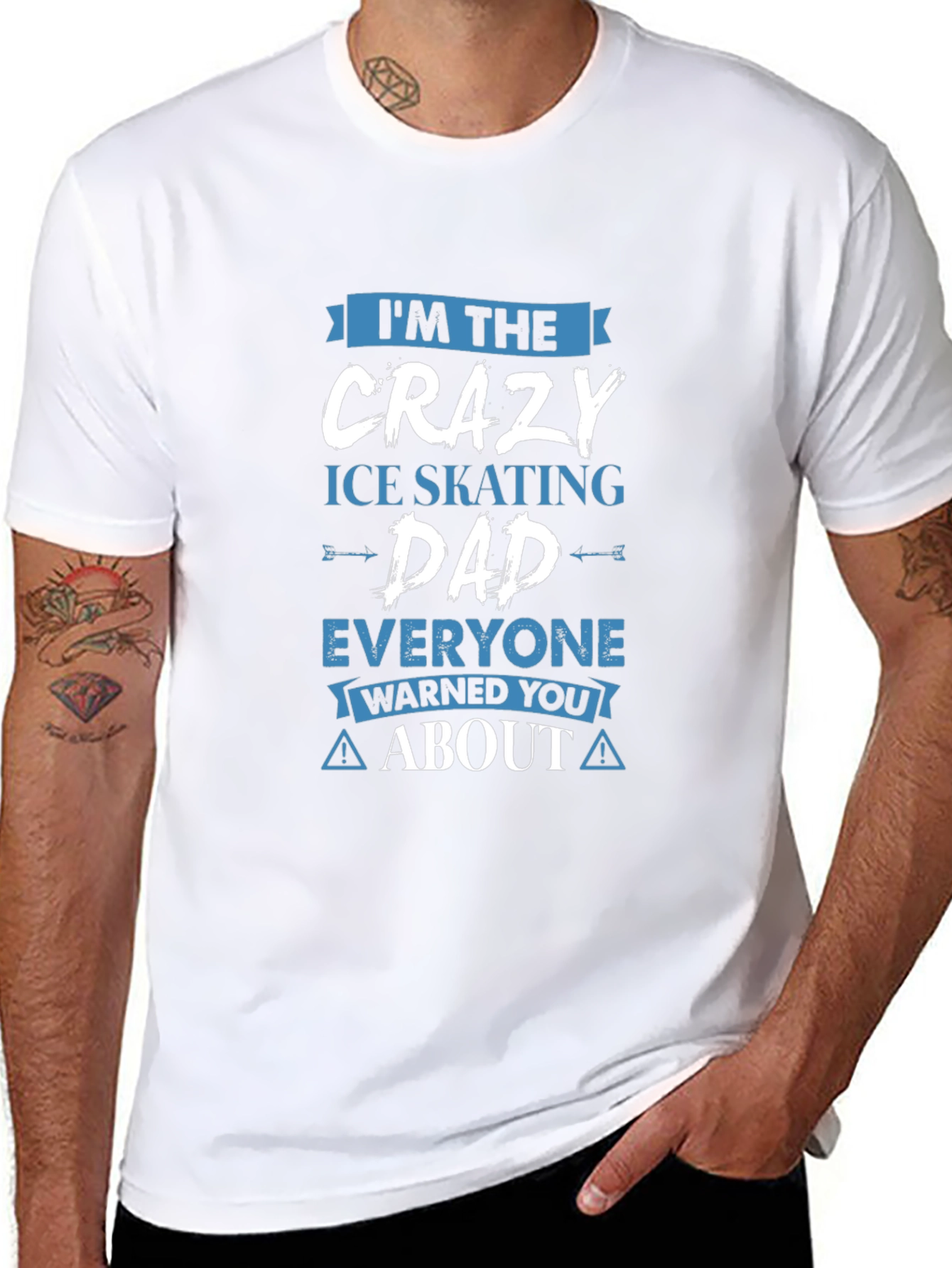 Crazy Ice Skating Dad T-Shirt