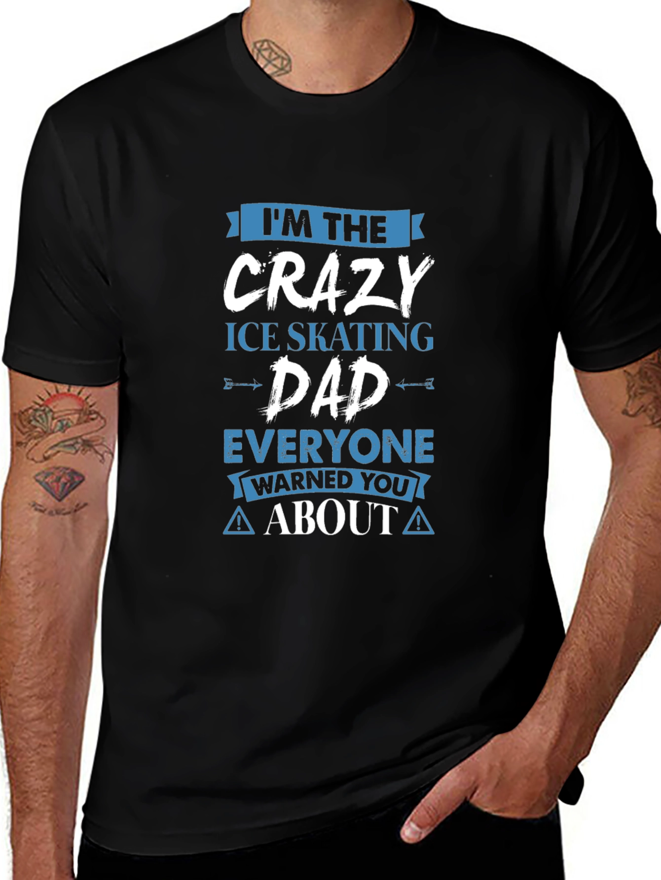 Crazy Ice Skating Dad T-Shirt