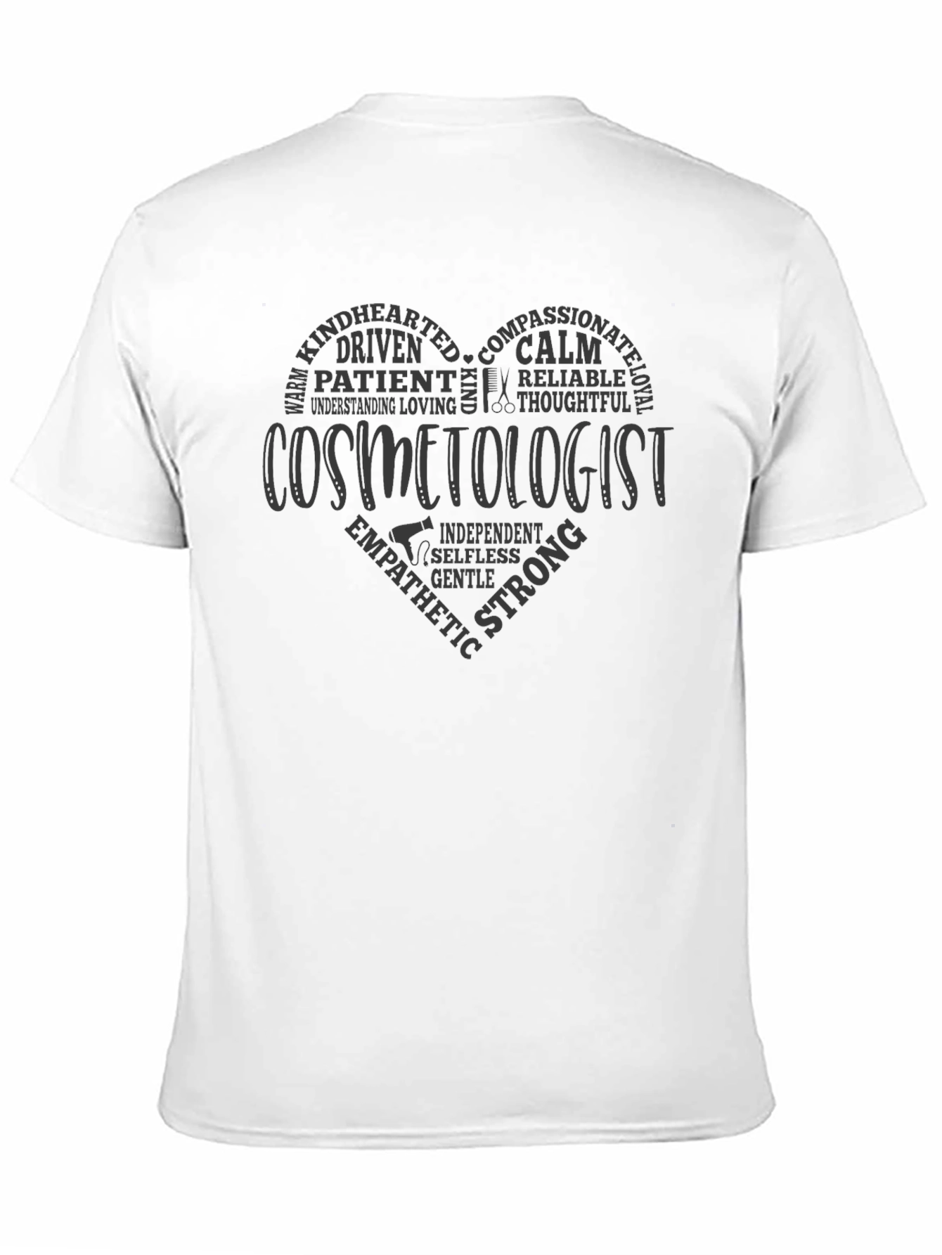 Cosmetologist Heart Graphic T-Shirt