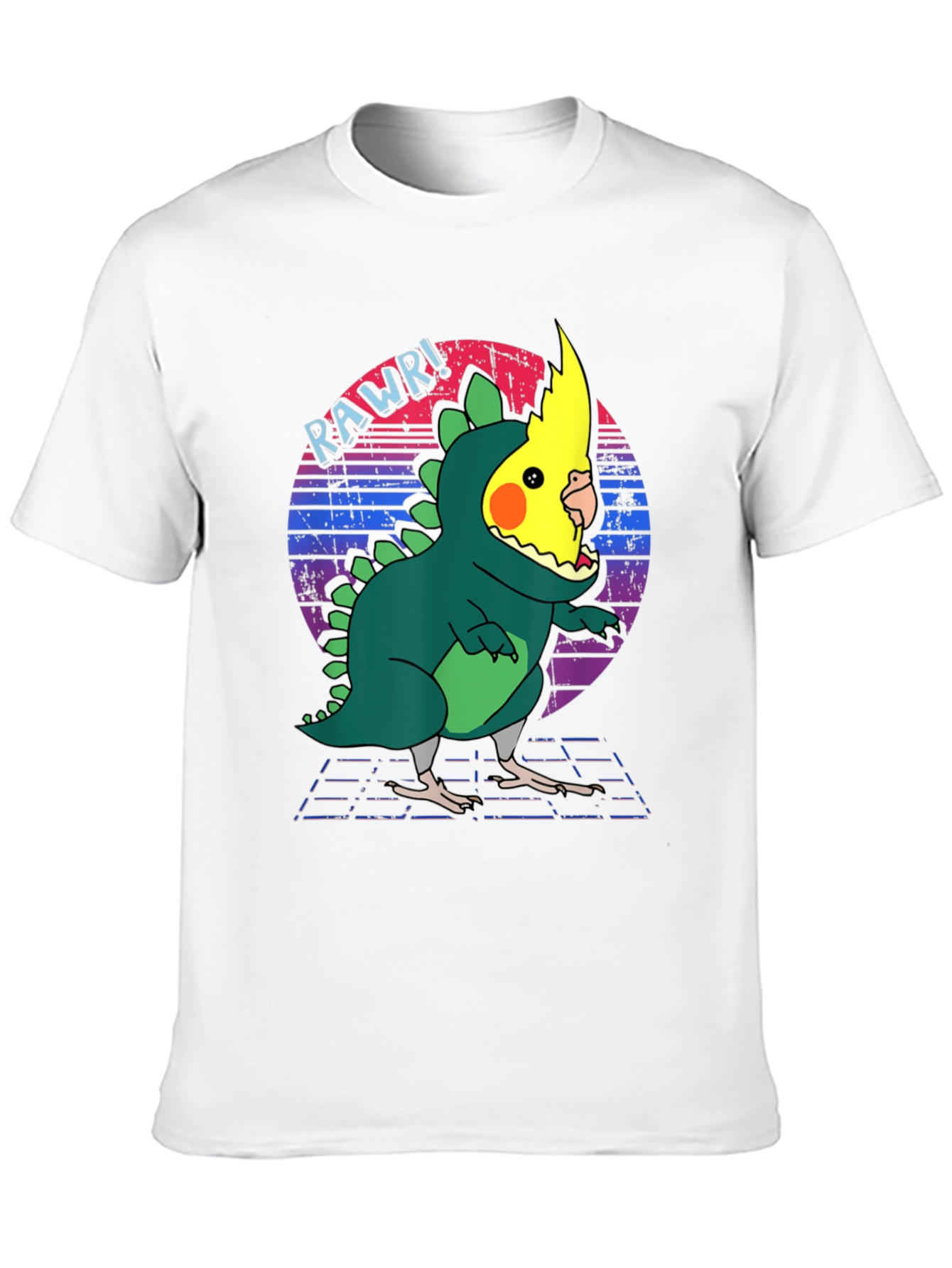 Funny Cockatiel Dinosaur T-Shirt