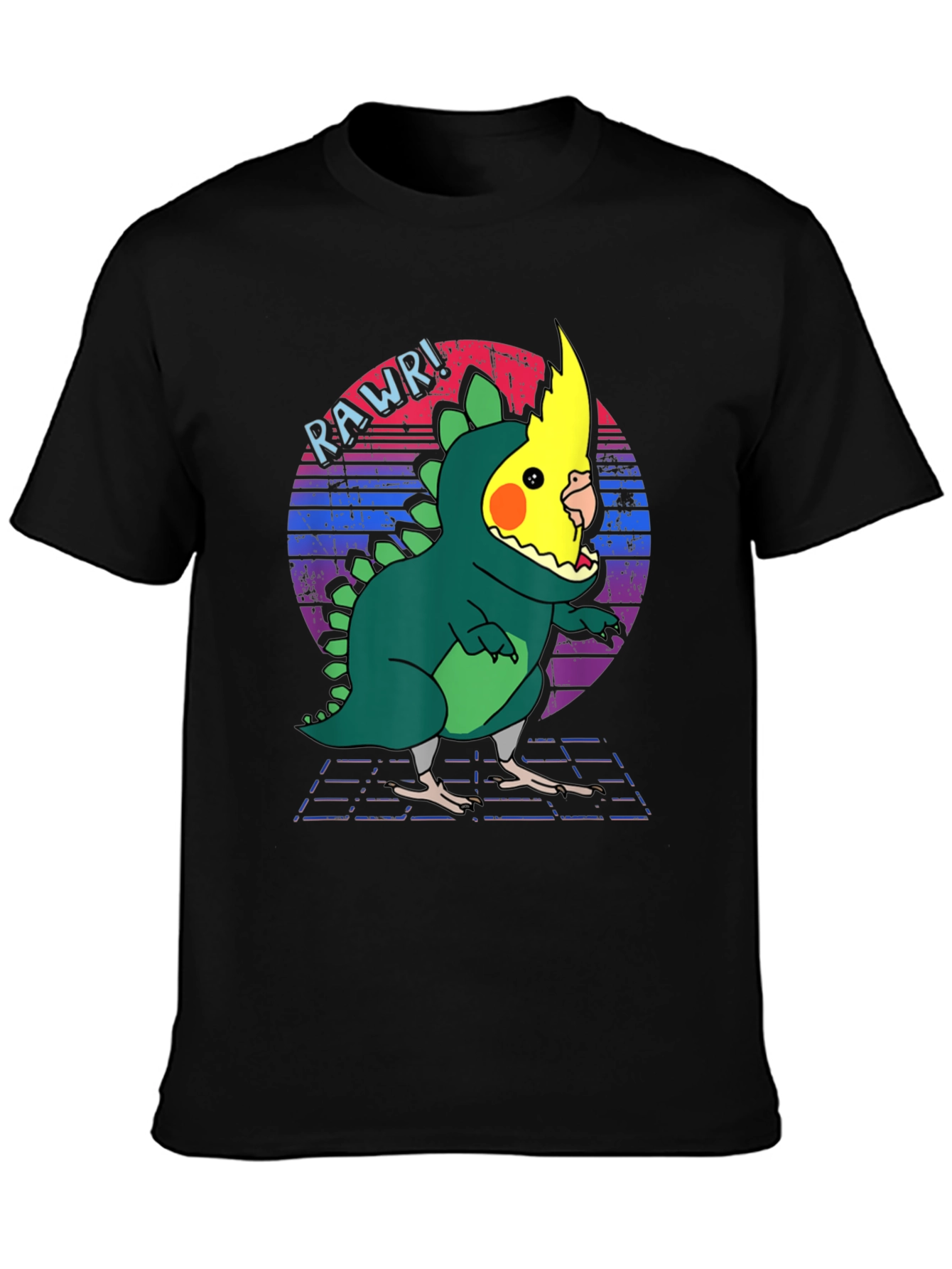 Funny Cockatiel Dinosaur T-Shirt