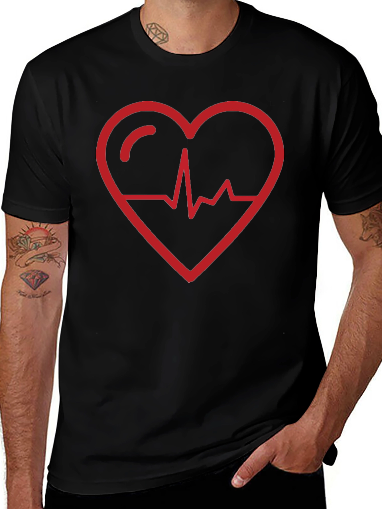 Heartbeat Heart Valentine T-Shirt