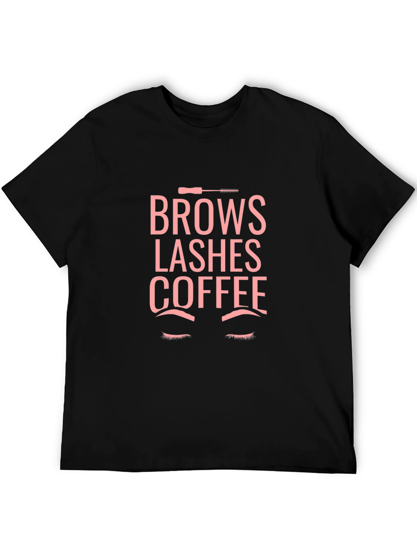 Brows Lashes Coffee Graphic Tee
