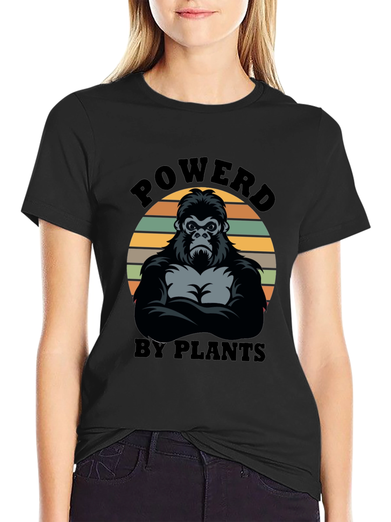 Powered By Plants Gorilla Graphic Tee