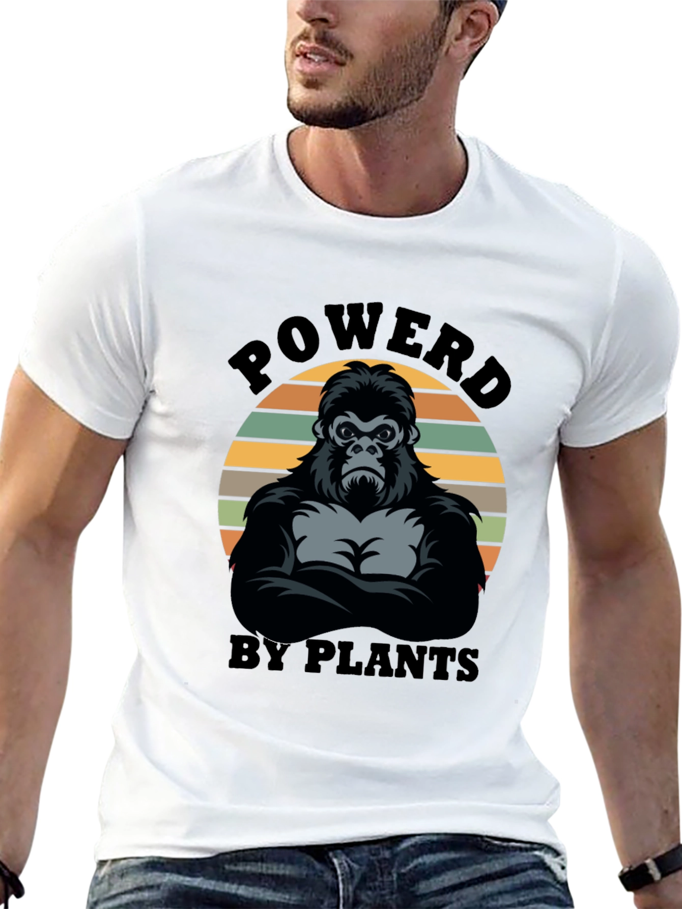 Powered By Plants Gorilla Graphic Tee
