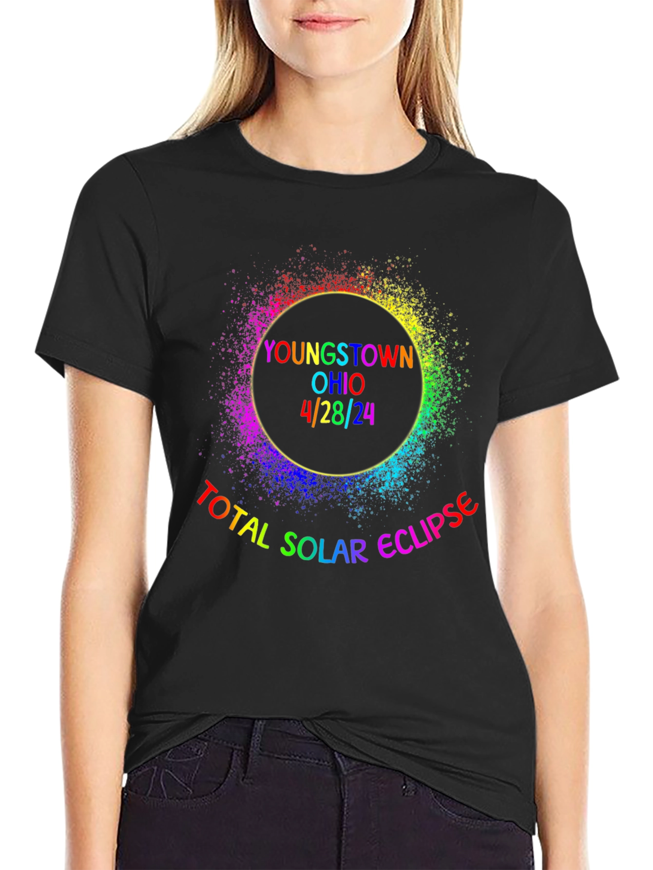Youngstown Ohio 2024 Total Solar Eclipse T-Shirt