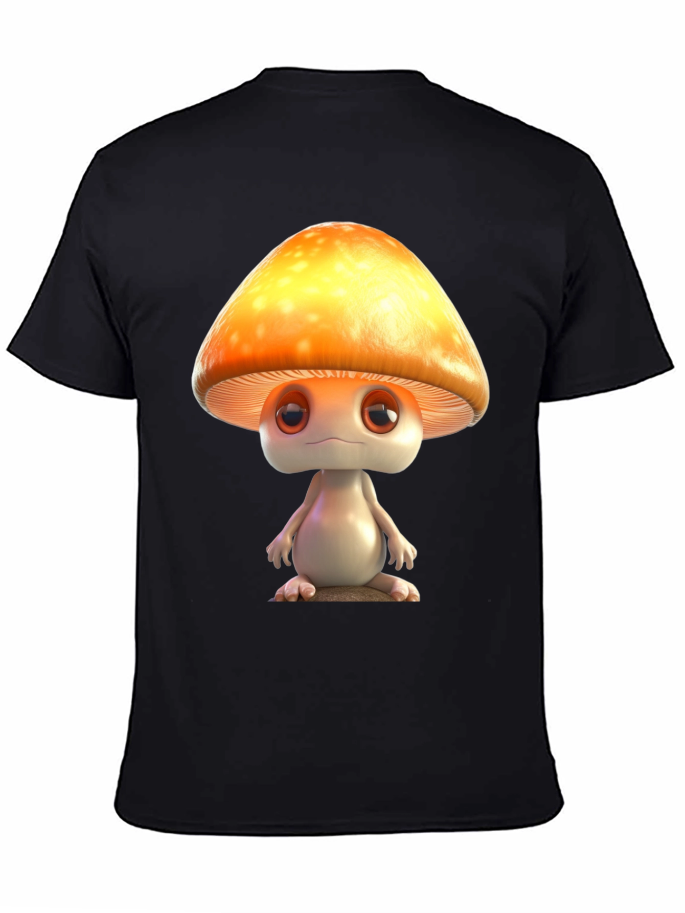 Mushroom Character Graphic T-Shirt