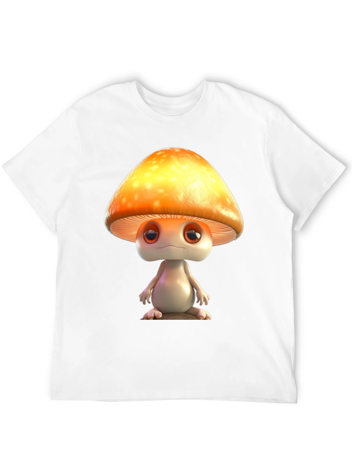 Mushroom Character Graphic T-Shirt