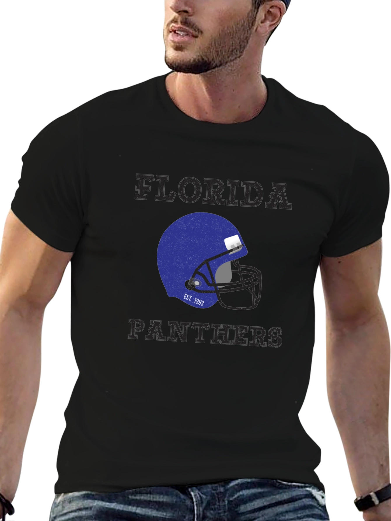 Florida Panthers Football Helmet T-Shirt