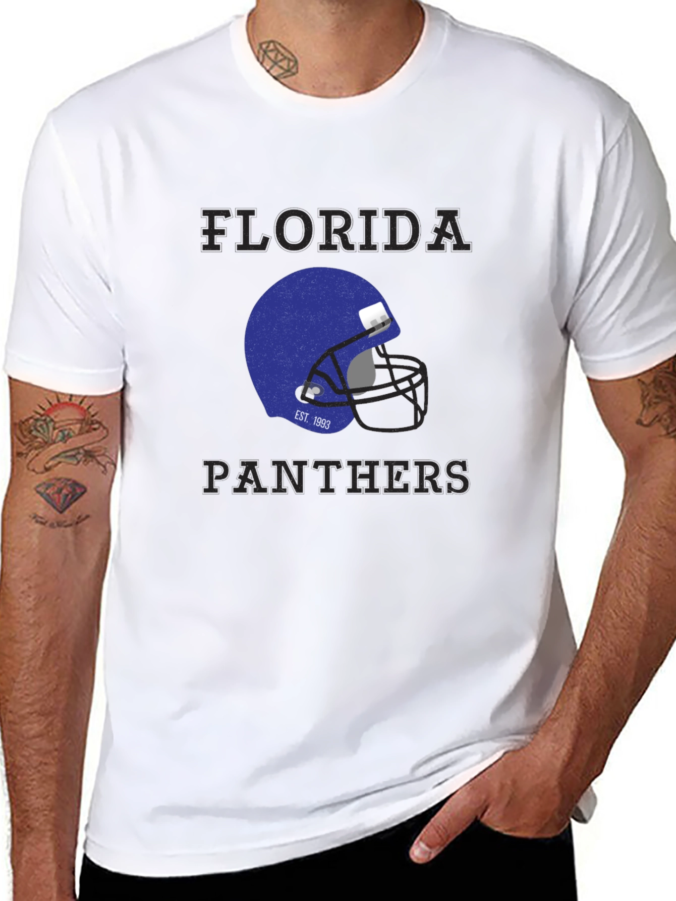 Florida Panthers Football Helmet T-Shirt