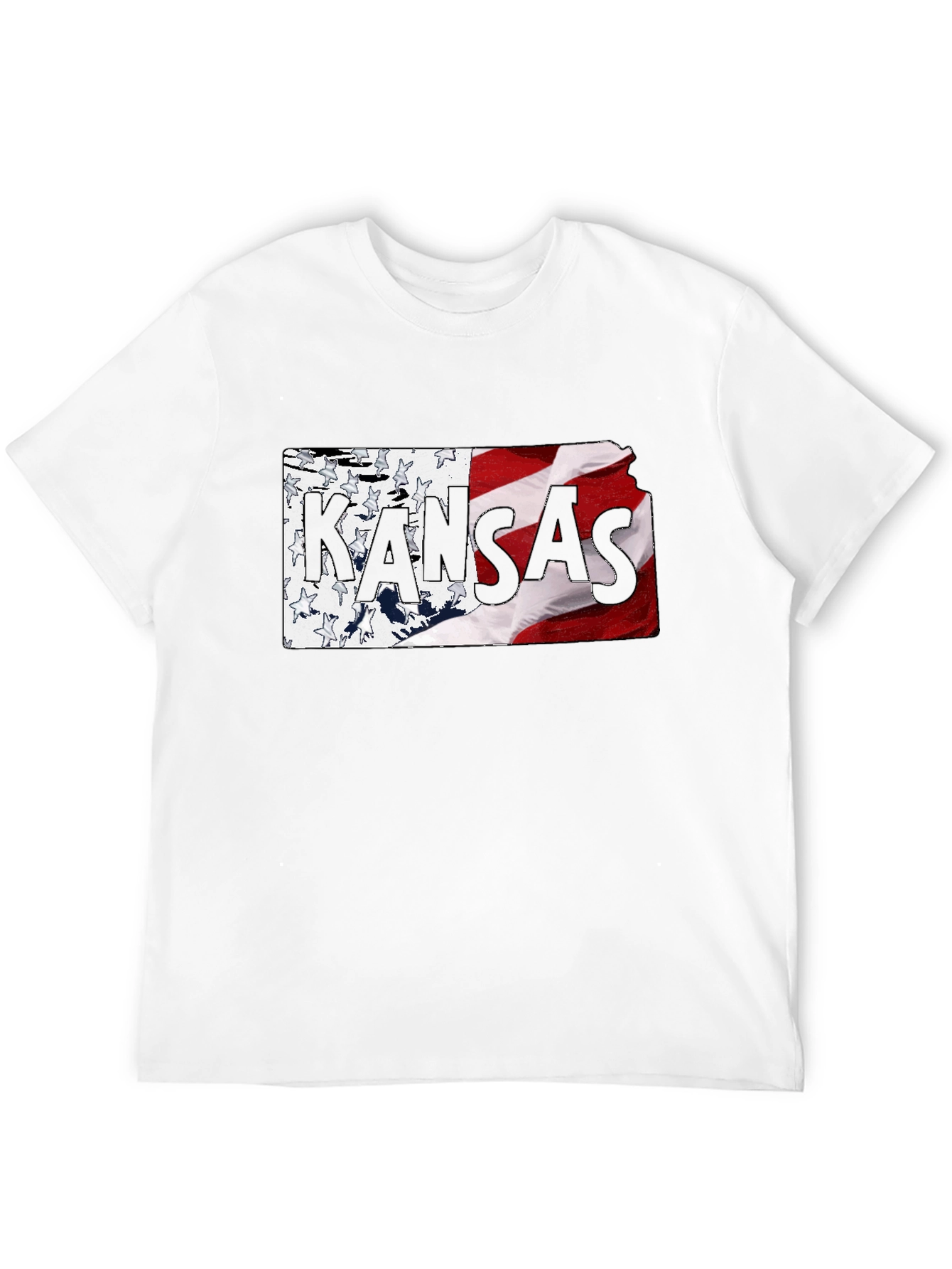Kansas State Flag T-Shirt - Black