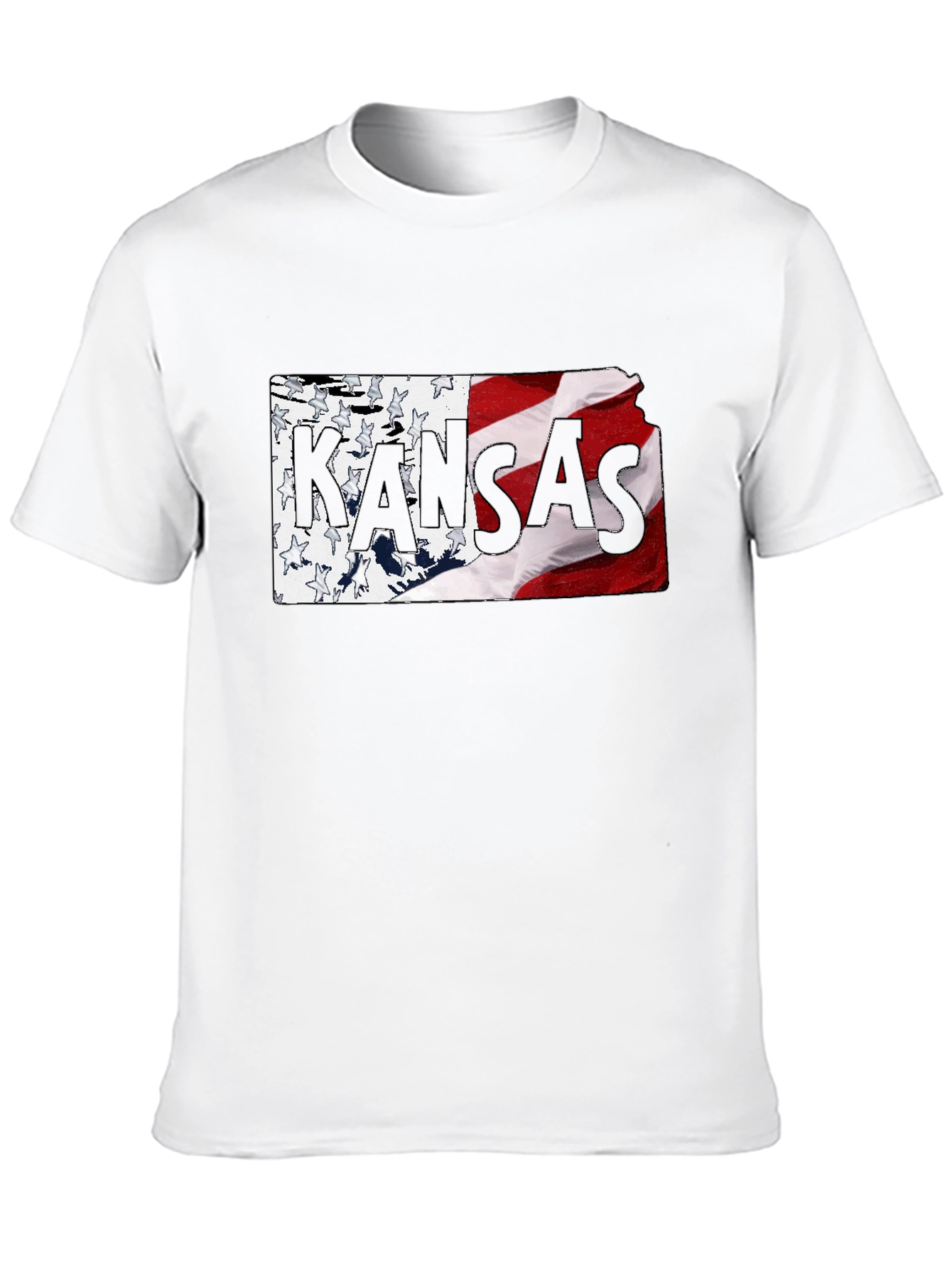Kansas State Flag T-Shirt - Black