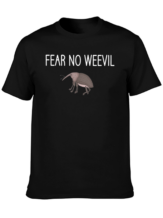 Fear No Weevil T-Shirt - Black Cotton Tee