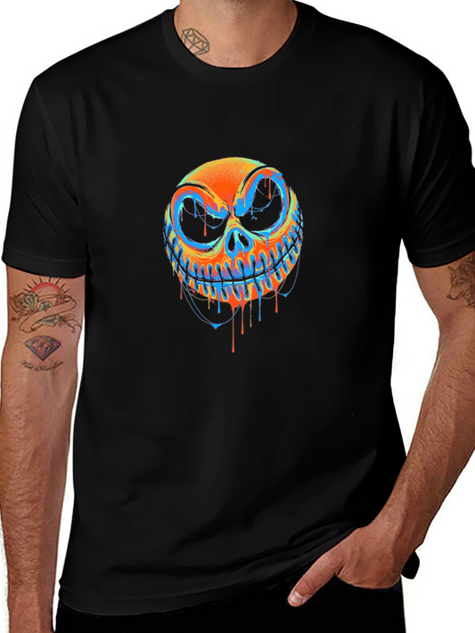 Spooky Colorful Jack Skellington Graphic Tee