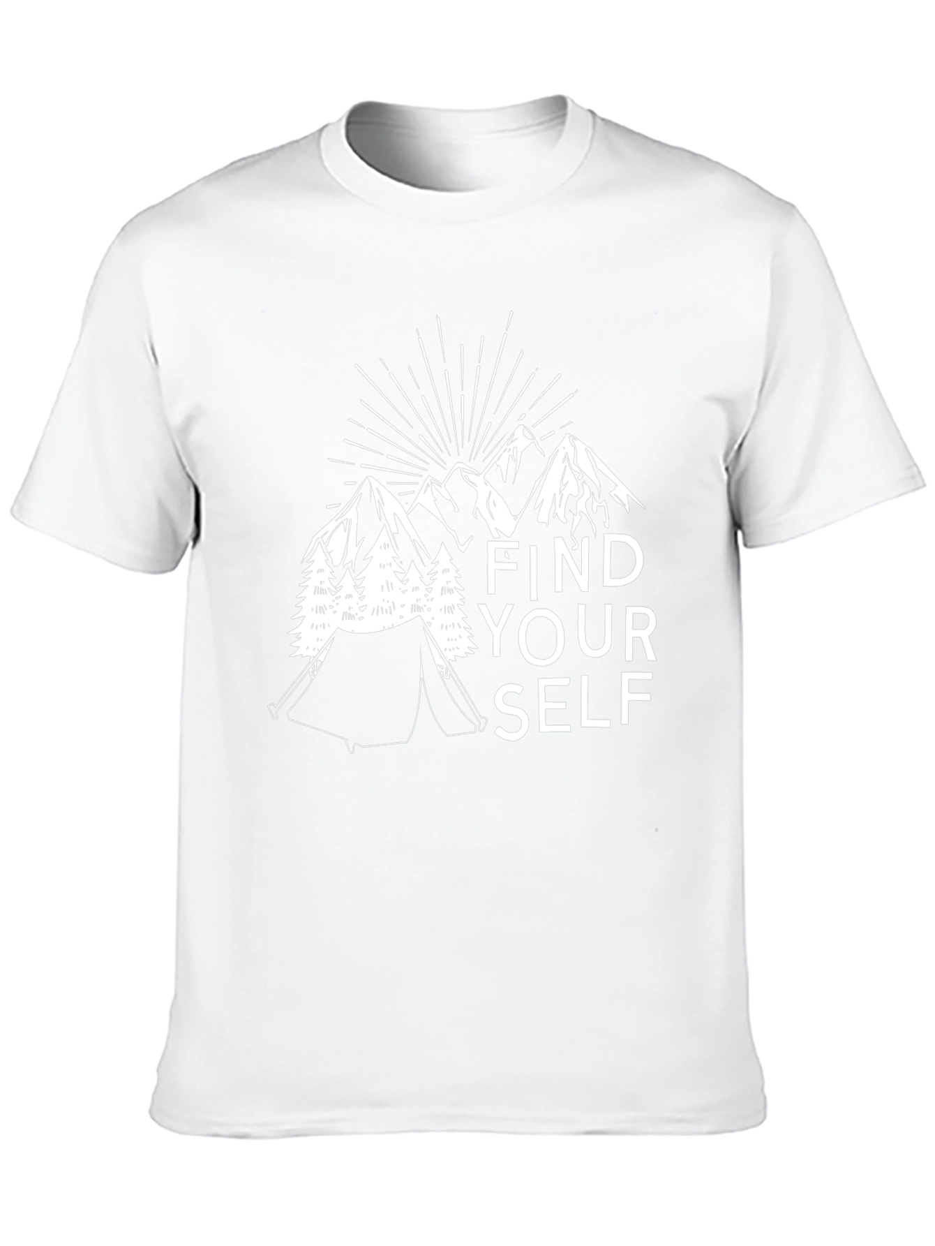Find Yourself Black Graphic T-Shirt