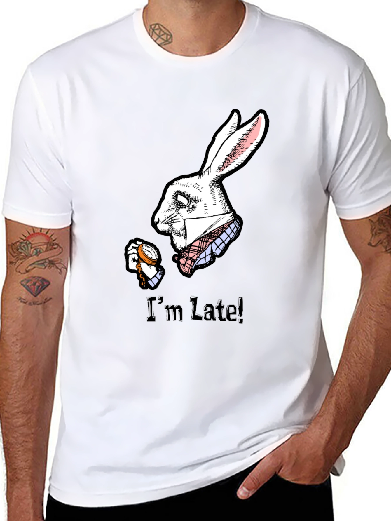 Im Late! White Rabbit Graphic Tee