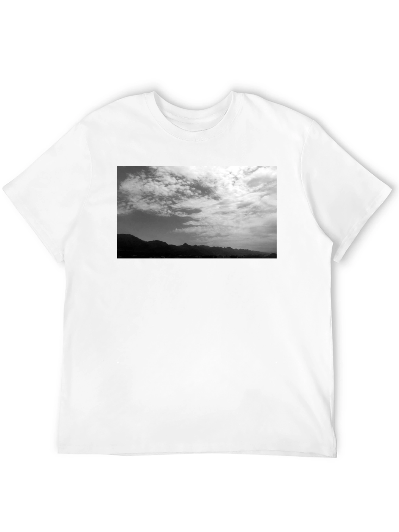 Monochrome Mountain View Graphic Tee