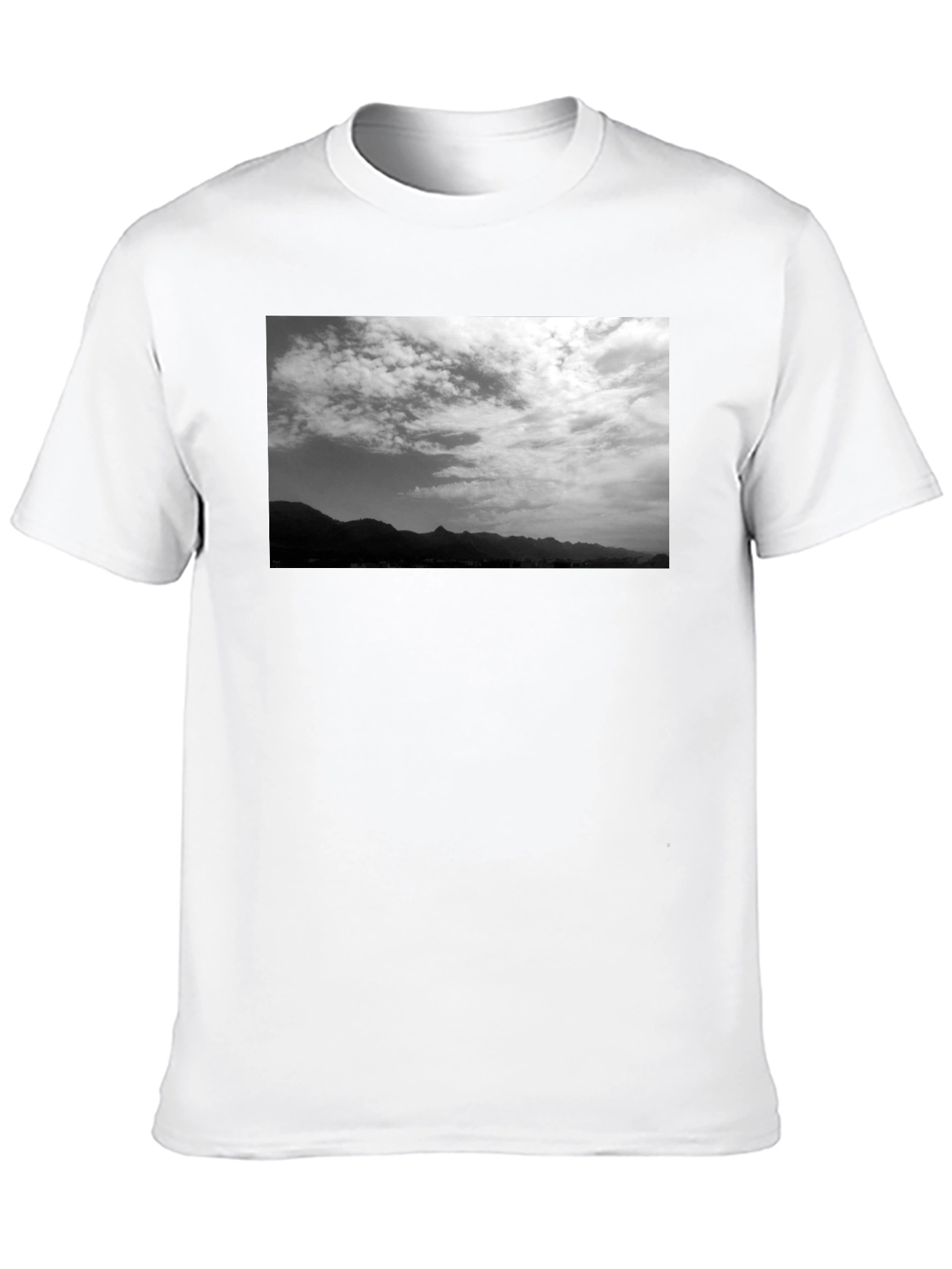 Monochrome Mountain View Graphic Tee