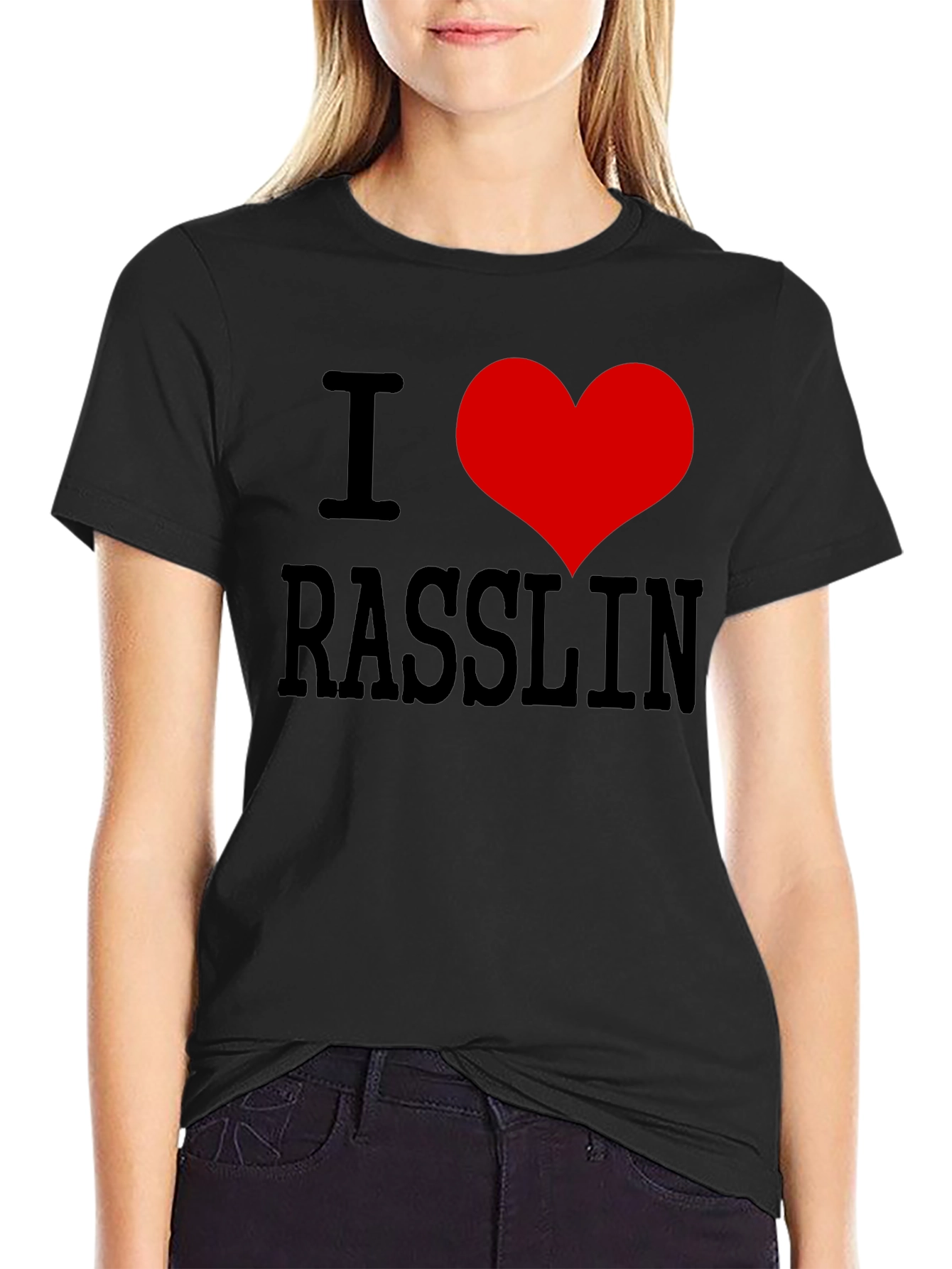 I Heart Rasslin T-Shirt - Novelty Wrestling Tee