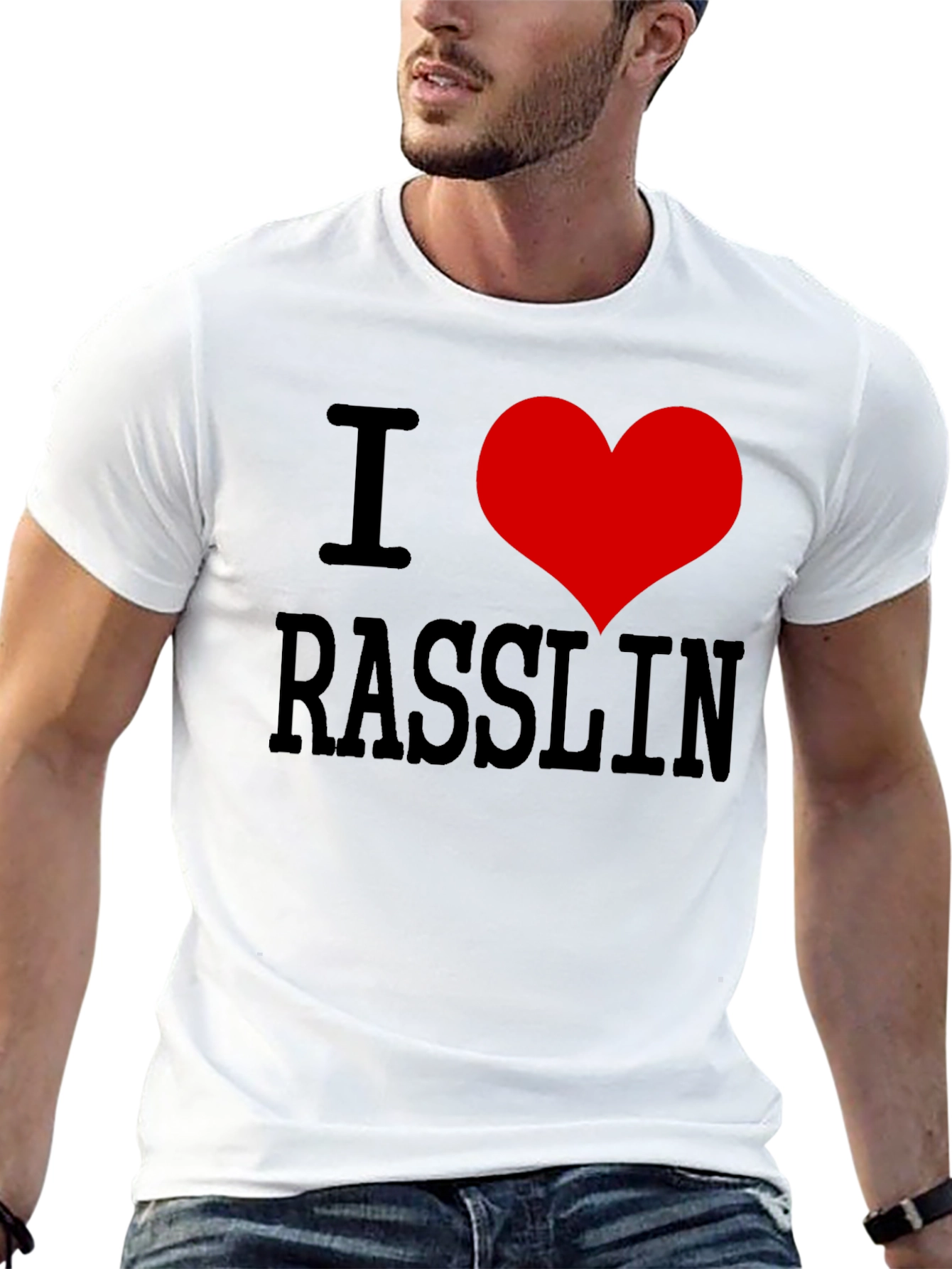 I Heart Rasslin T-Shirt - Novelty Wrestling Tee