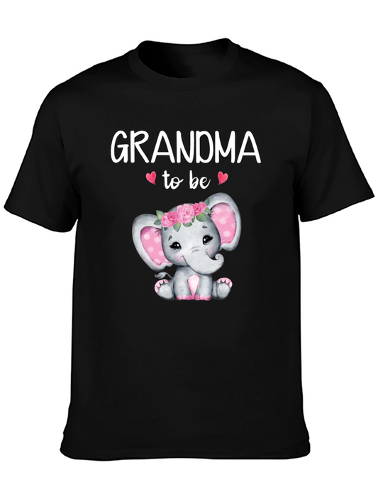 Grandma To Be Elephant Baby Shower T-Shirt