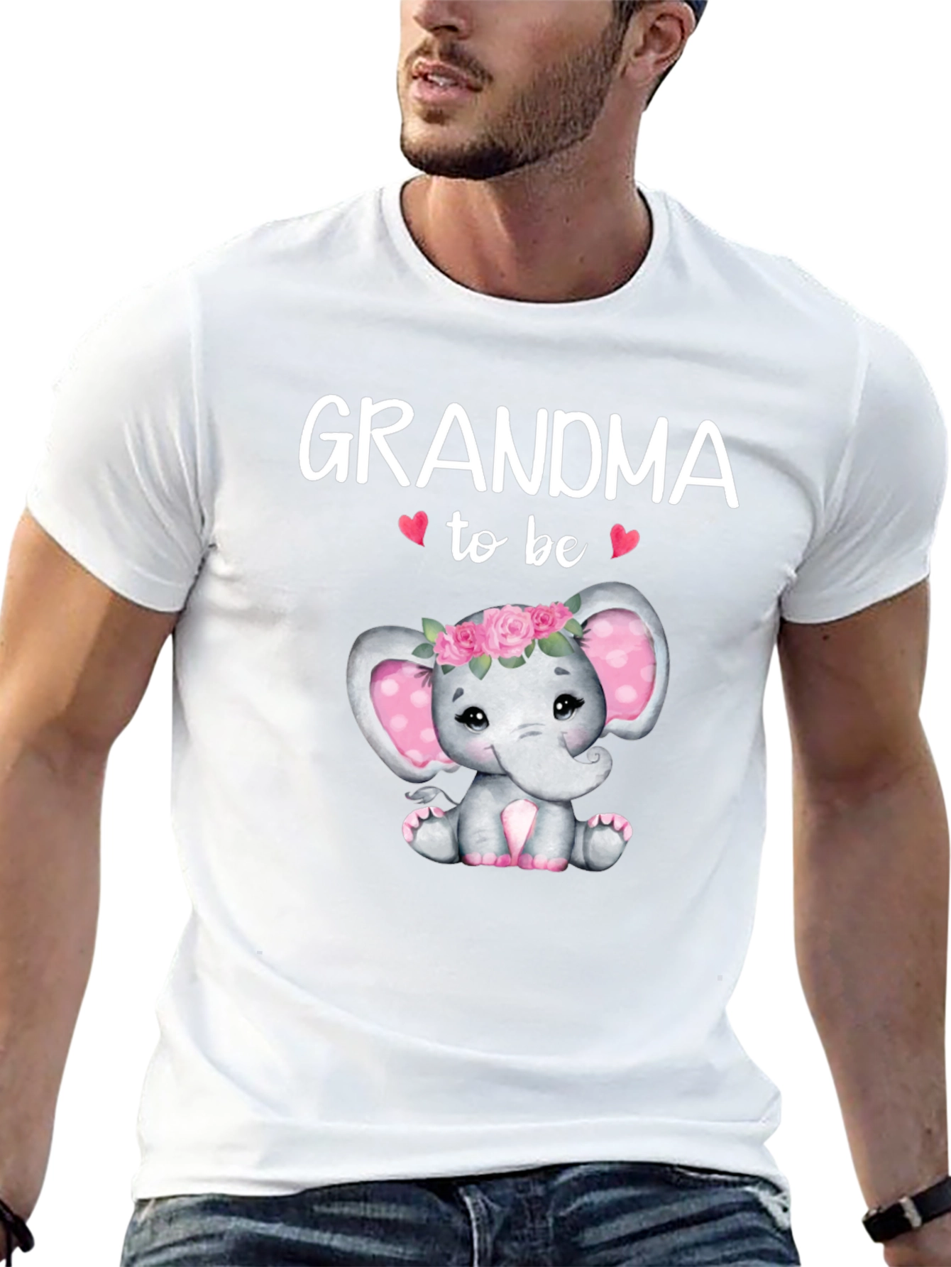 Grandma To Be Elephant Baby Shower T-Shirt