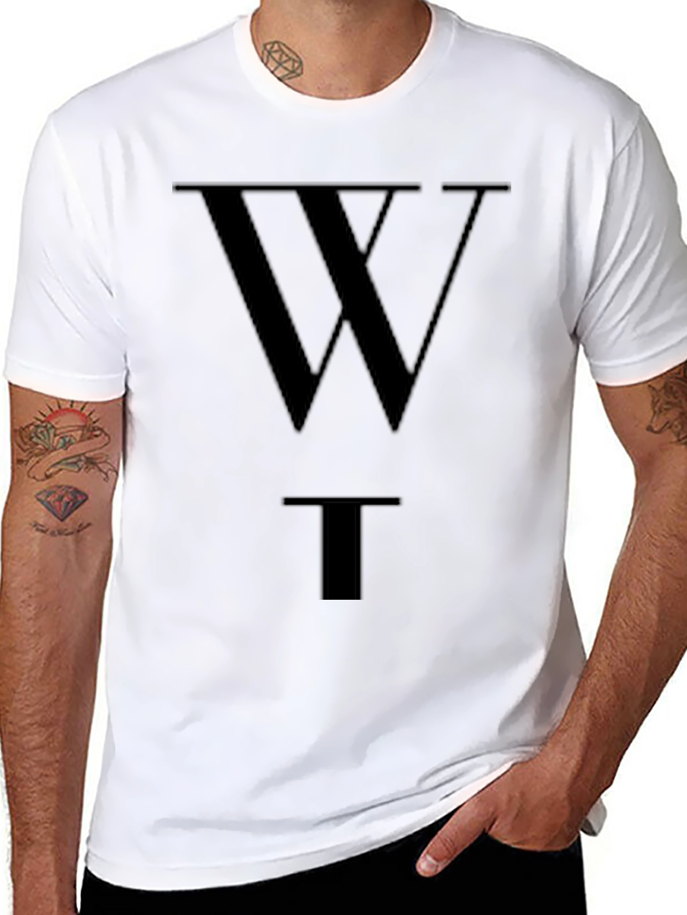 WT Black Graphic Tee