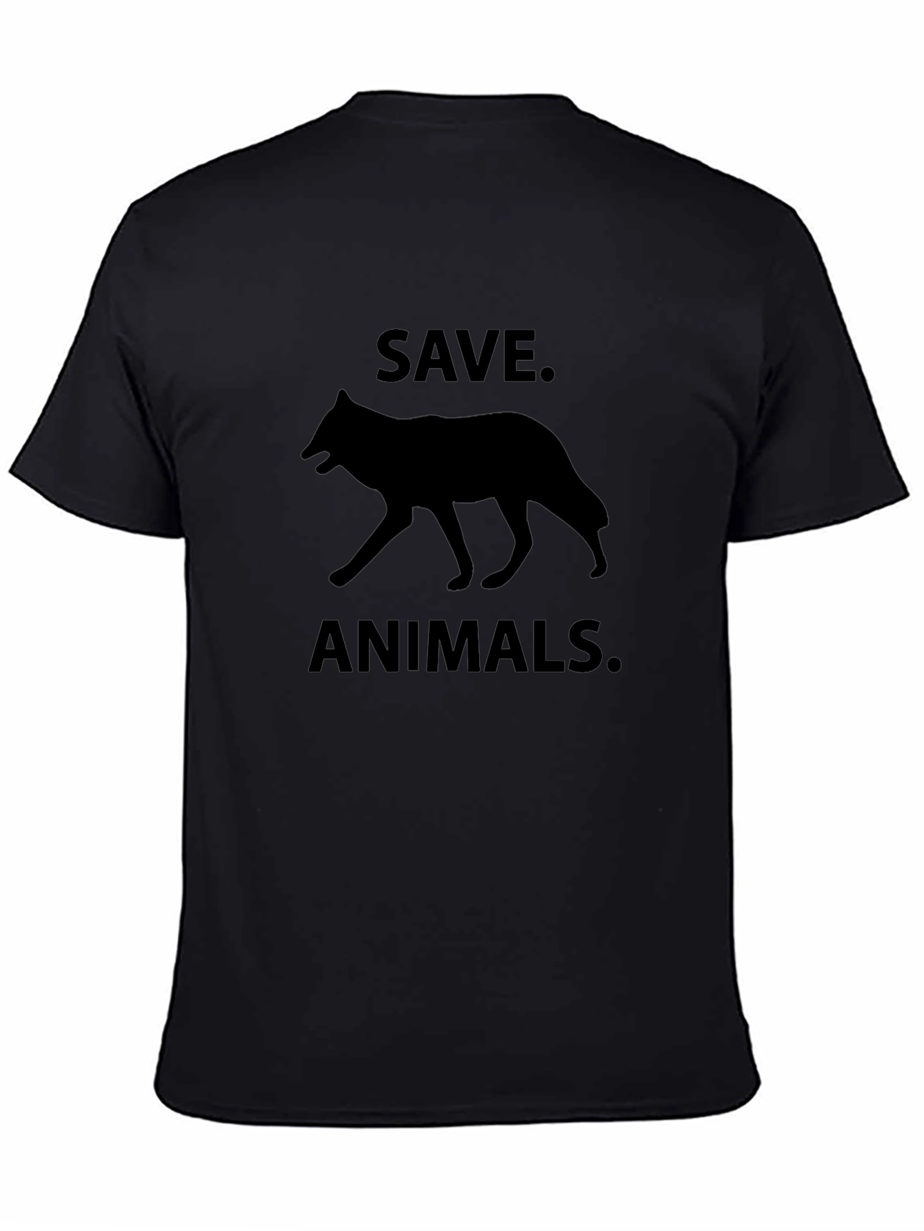 Save Animals Graphic Tee - Black
