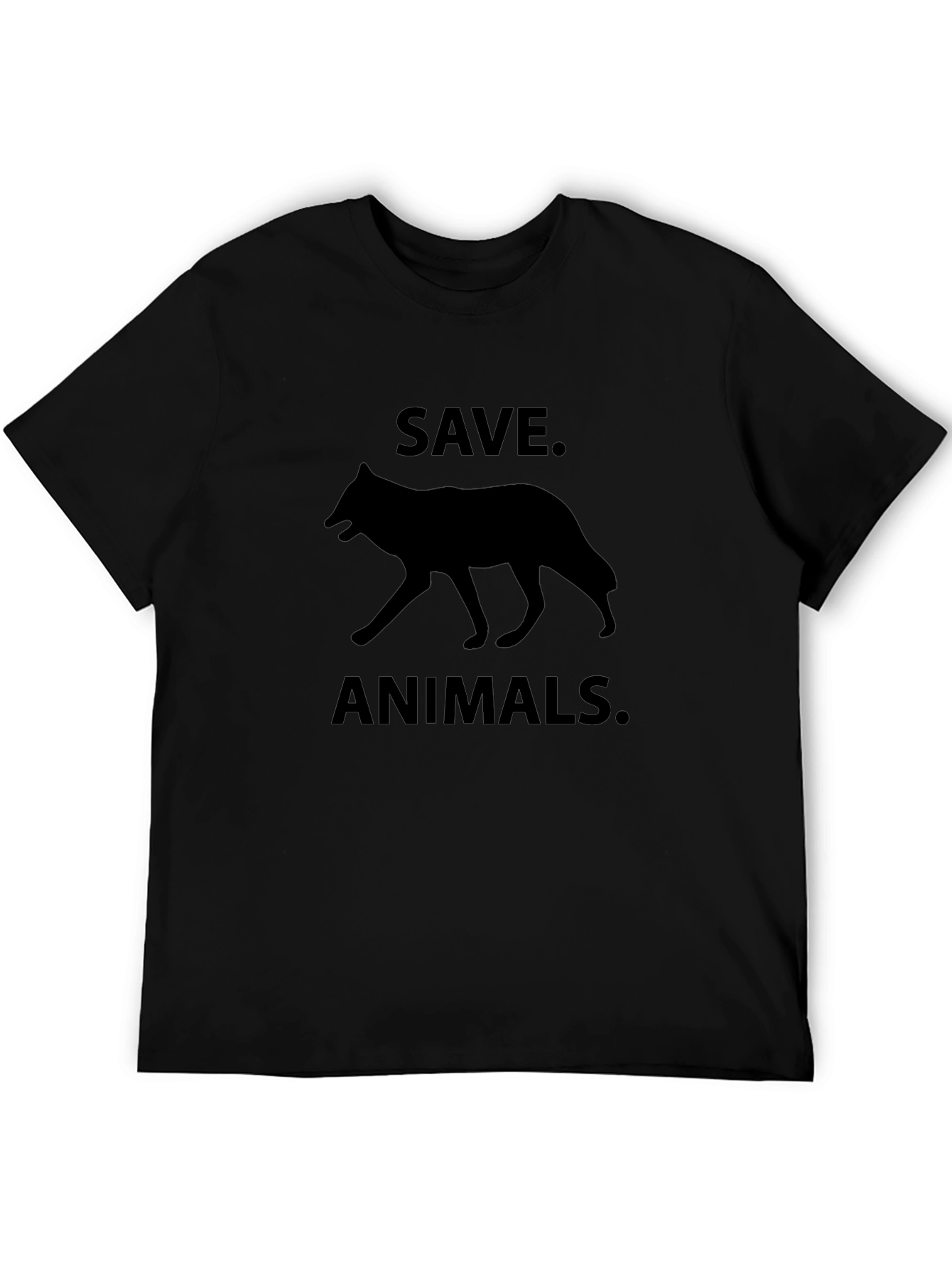 Save Animals Graphic Tee - Black
