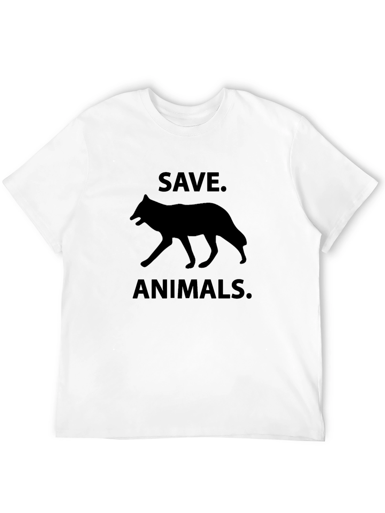 Save Animals Graphic Tee - Black