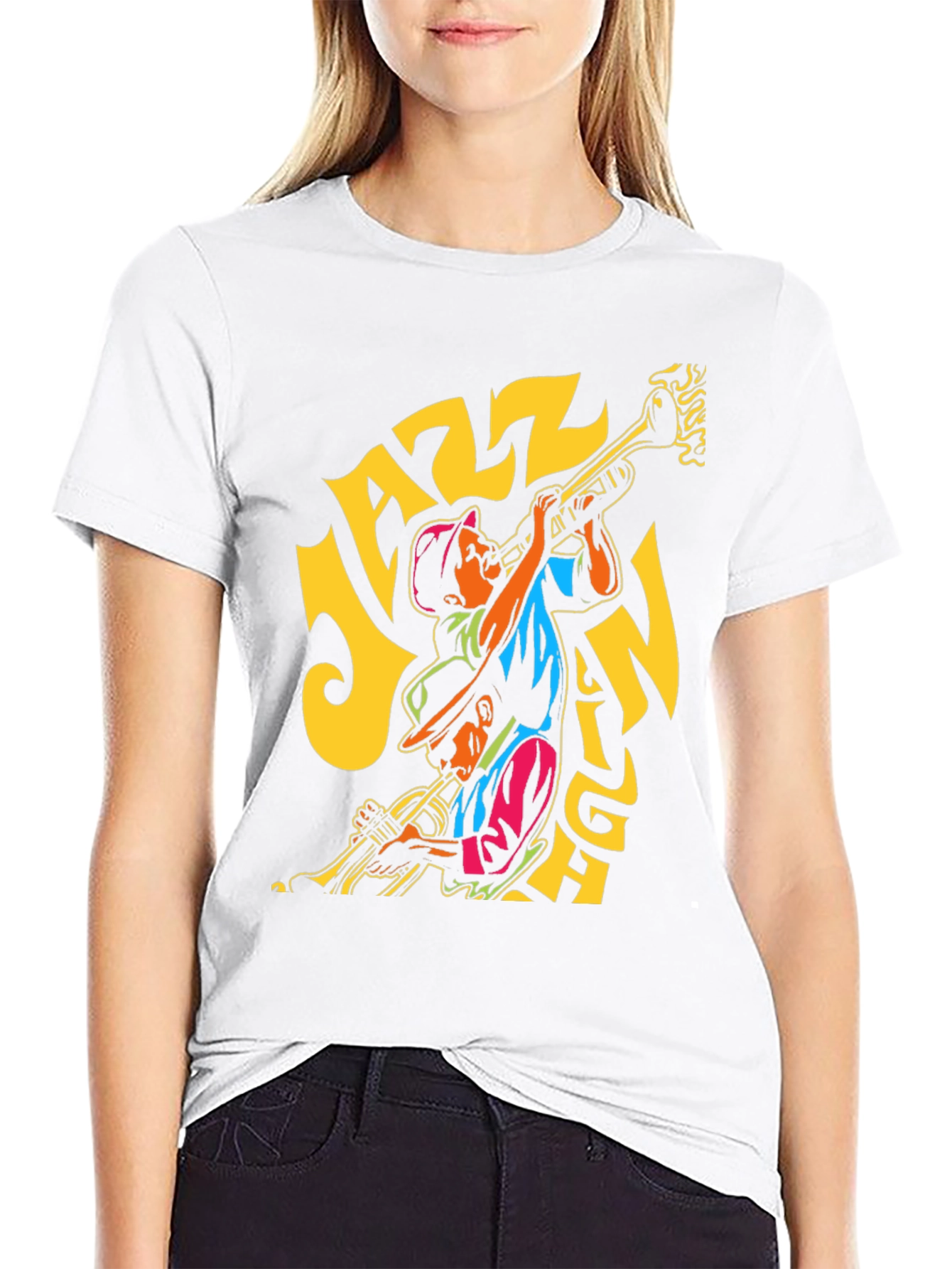 Jazz Night Graphic T-Shirt - Black