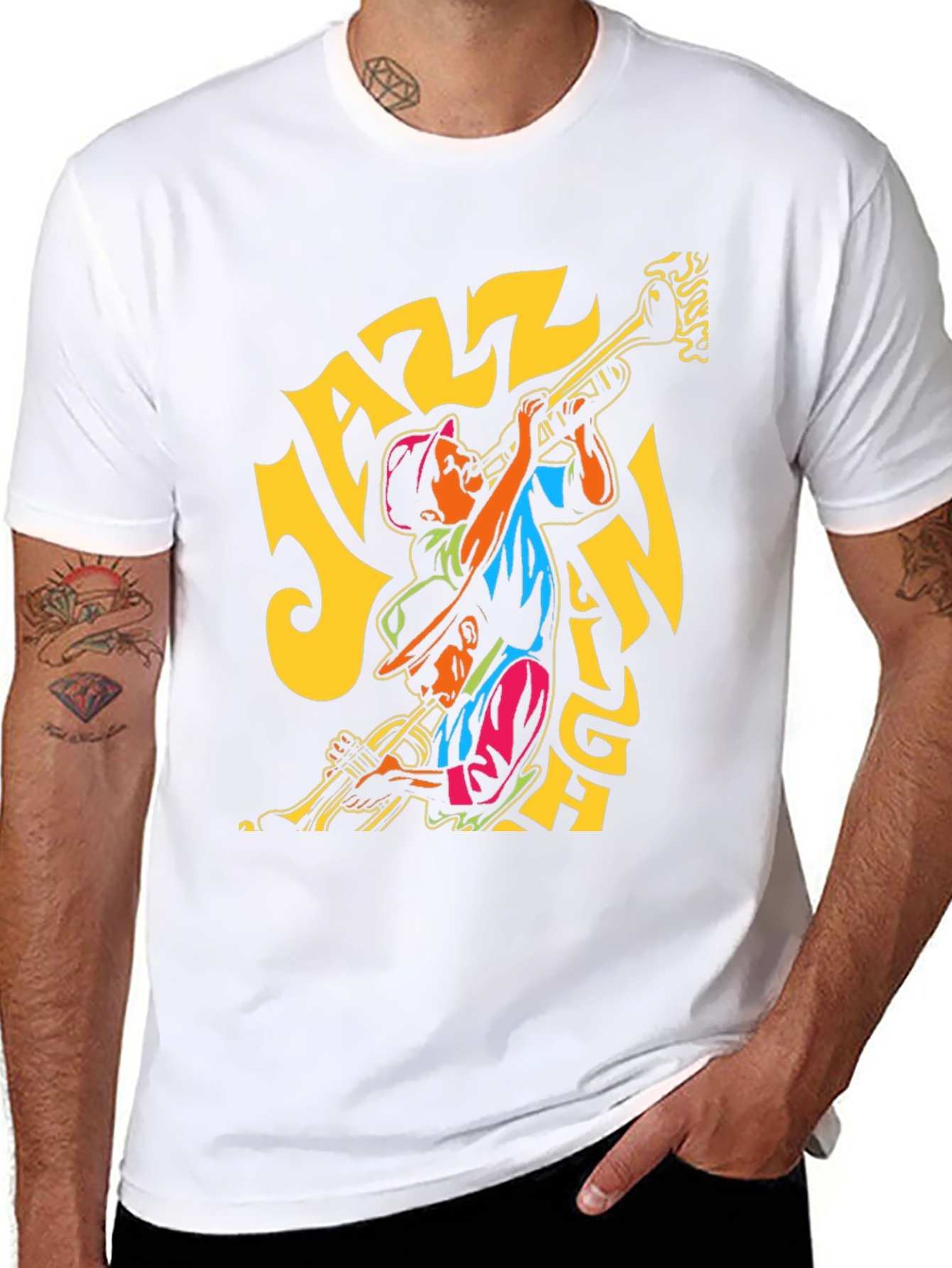 Jazz Night Graphic T-Shirt - Black