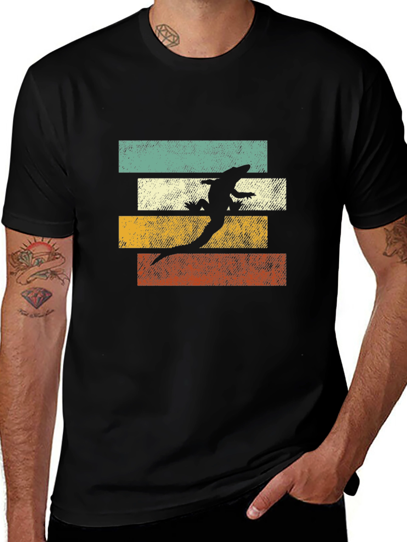 Retro Lizard Tee - Cool Reptile Lover T-Shirt