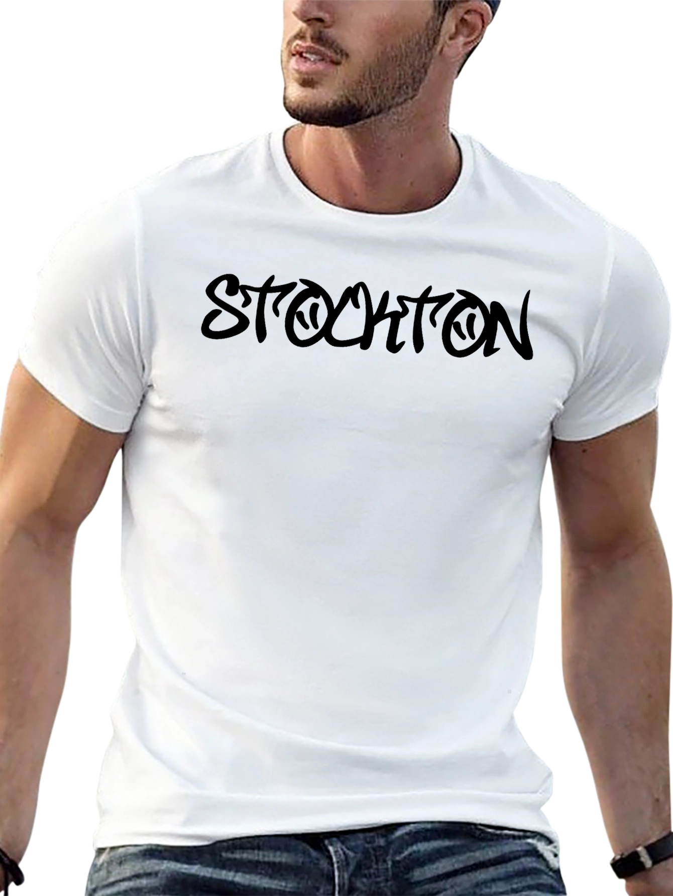 Stockton Graphic Tee - Mens Black T-Shirt