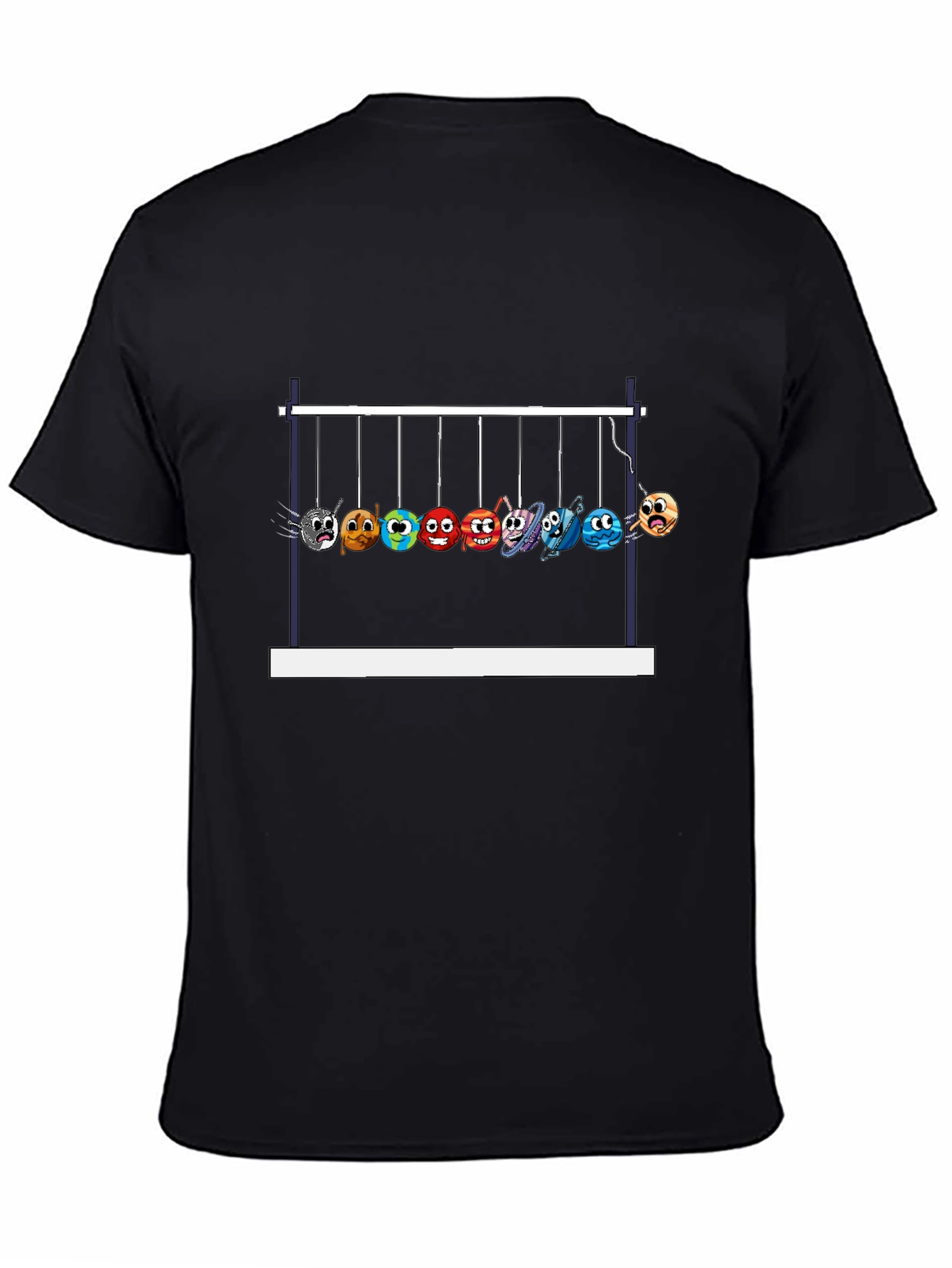 Newtons Cradle Planets Graphic Tee