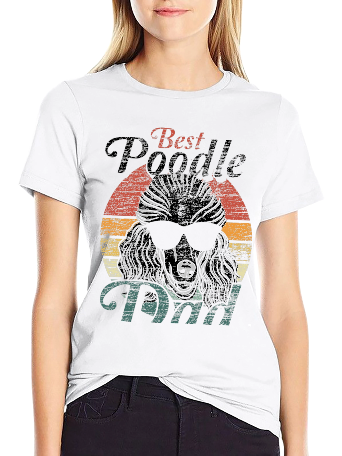 Best Poodle Dad Graphic Tee