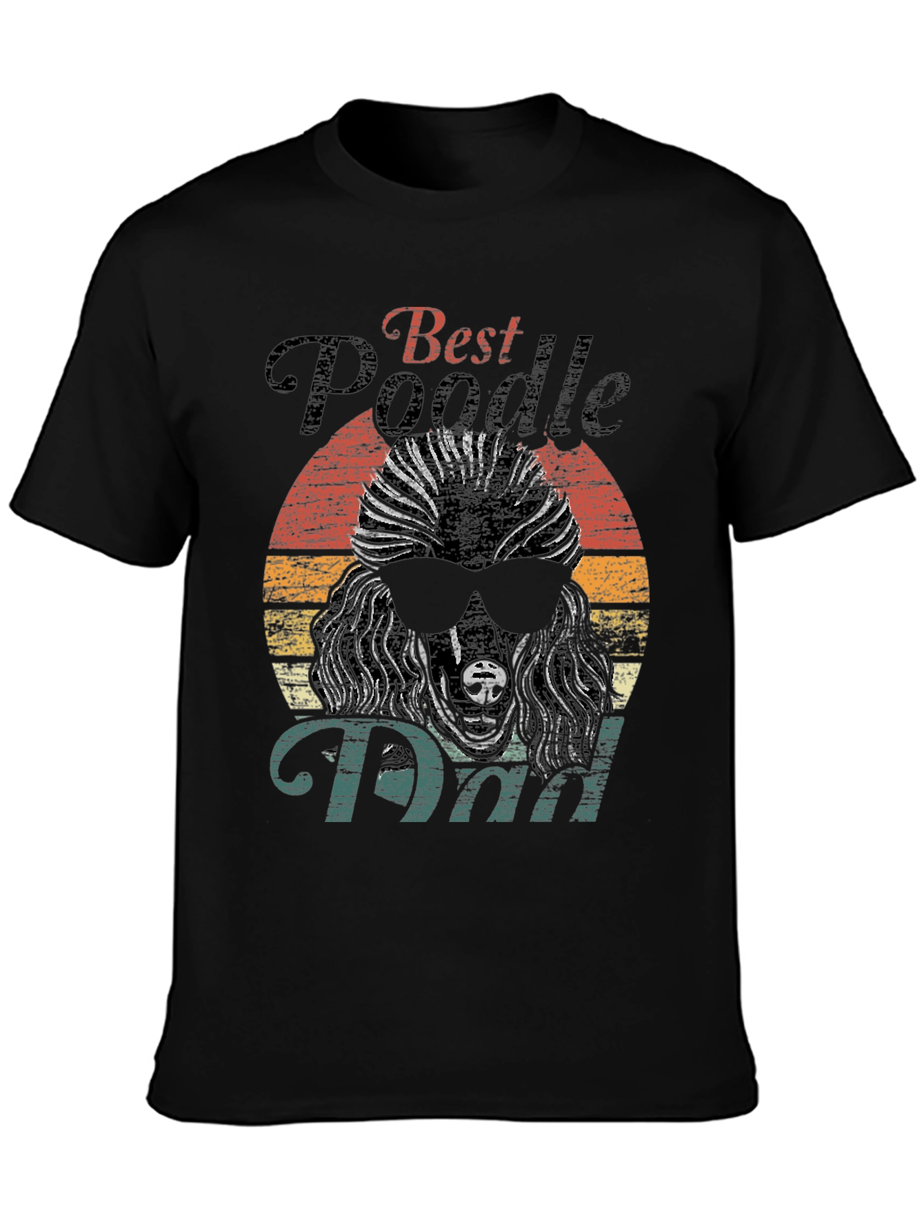 Best Poodle Dad Graphic Tee