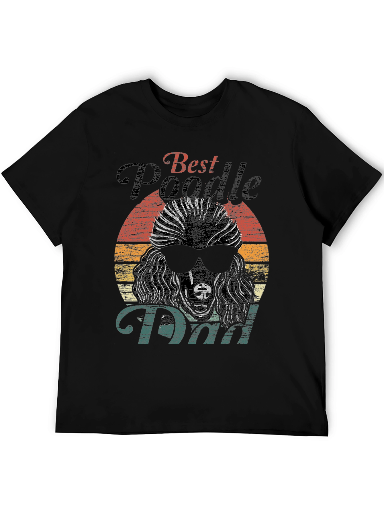 Best Poodle Dad Graphic Tee