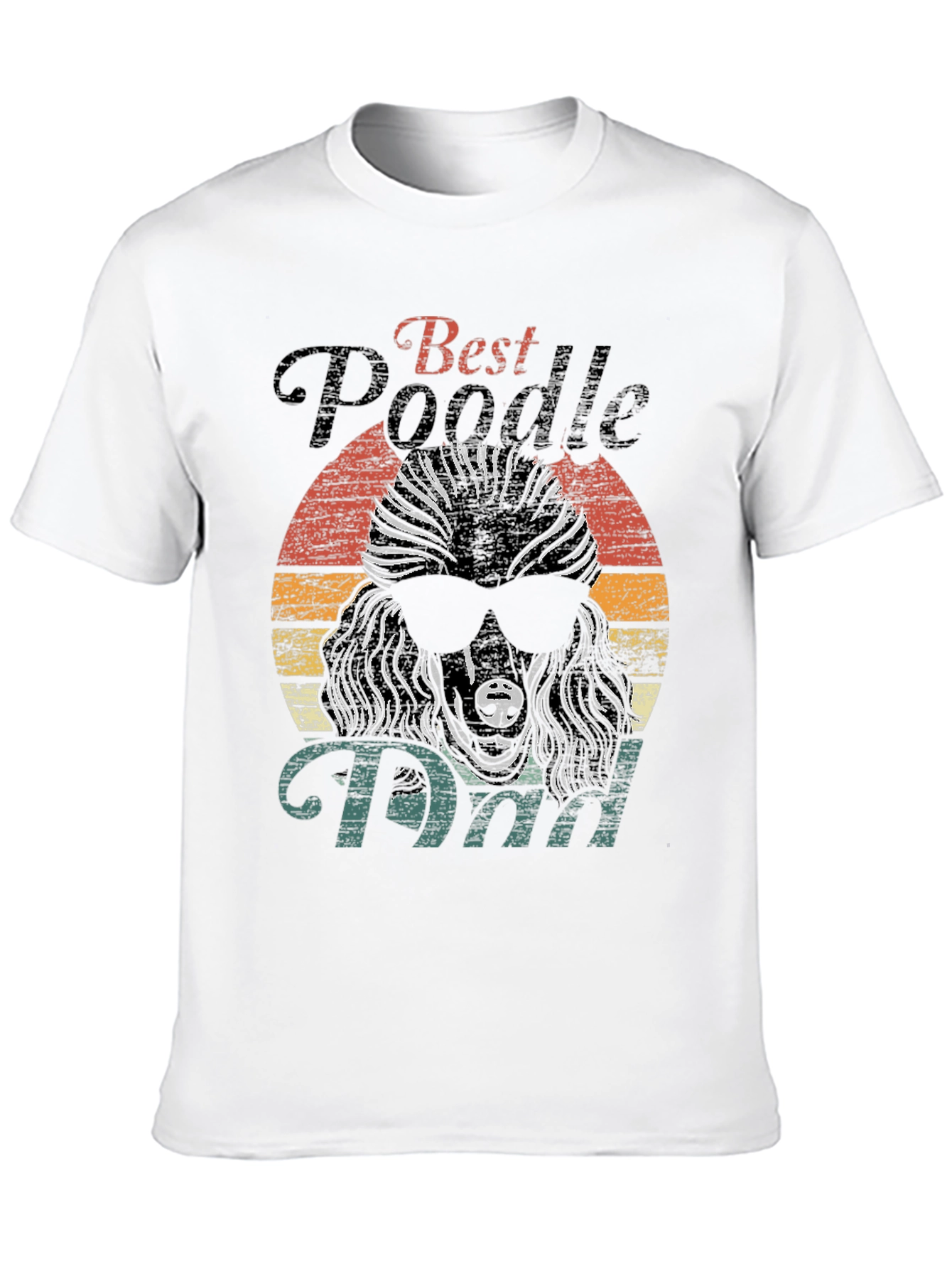 Best Poodle Dad Graphic Tee