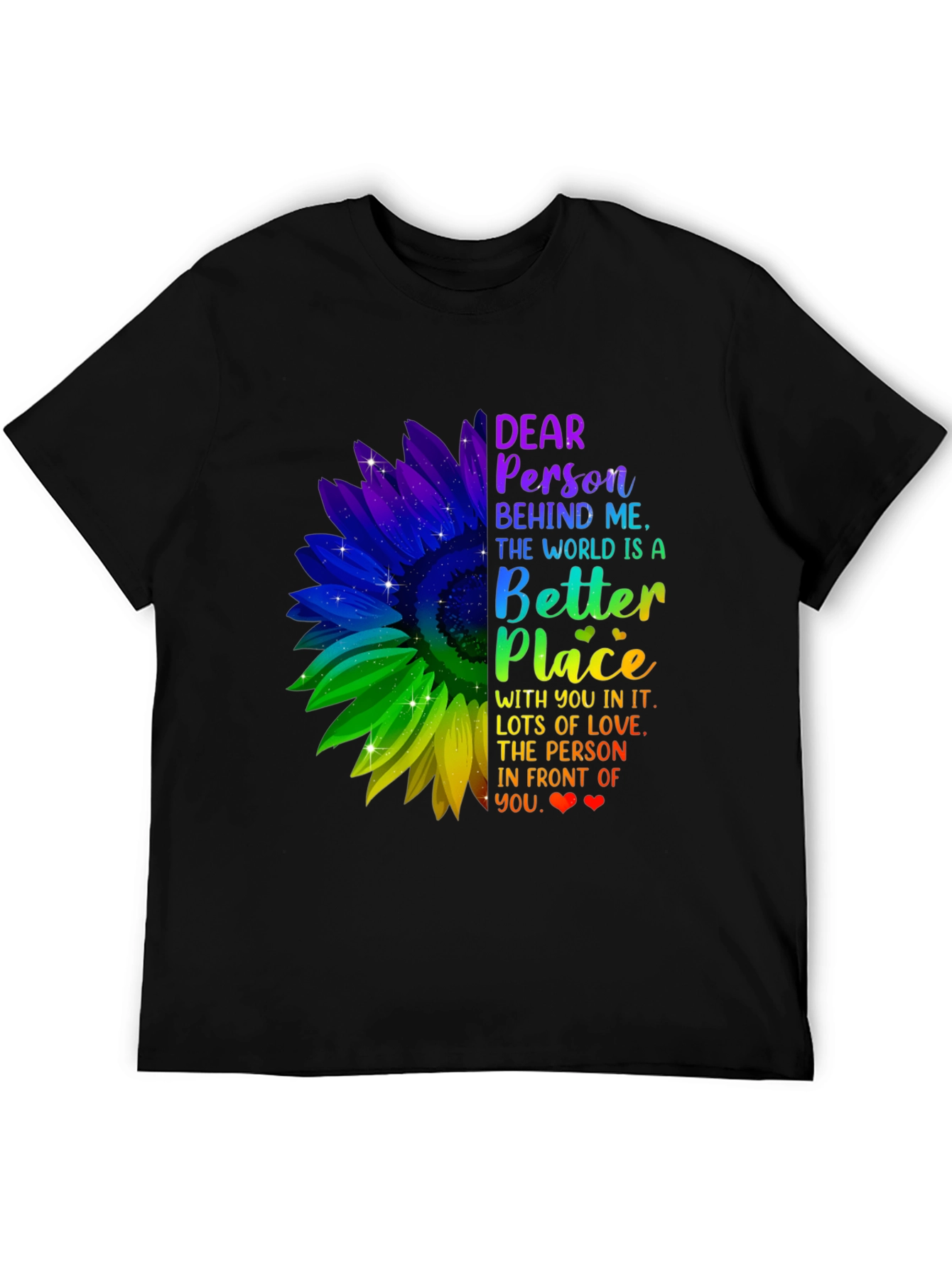 Inspirational Sunflower T-Shirt - Be Kind