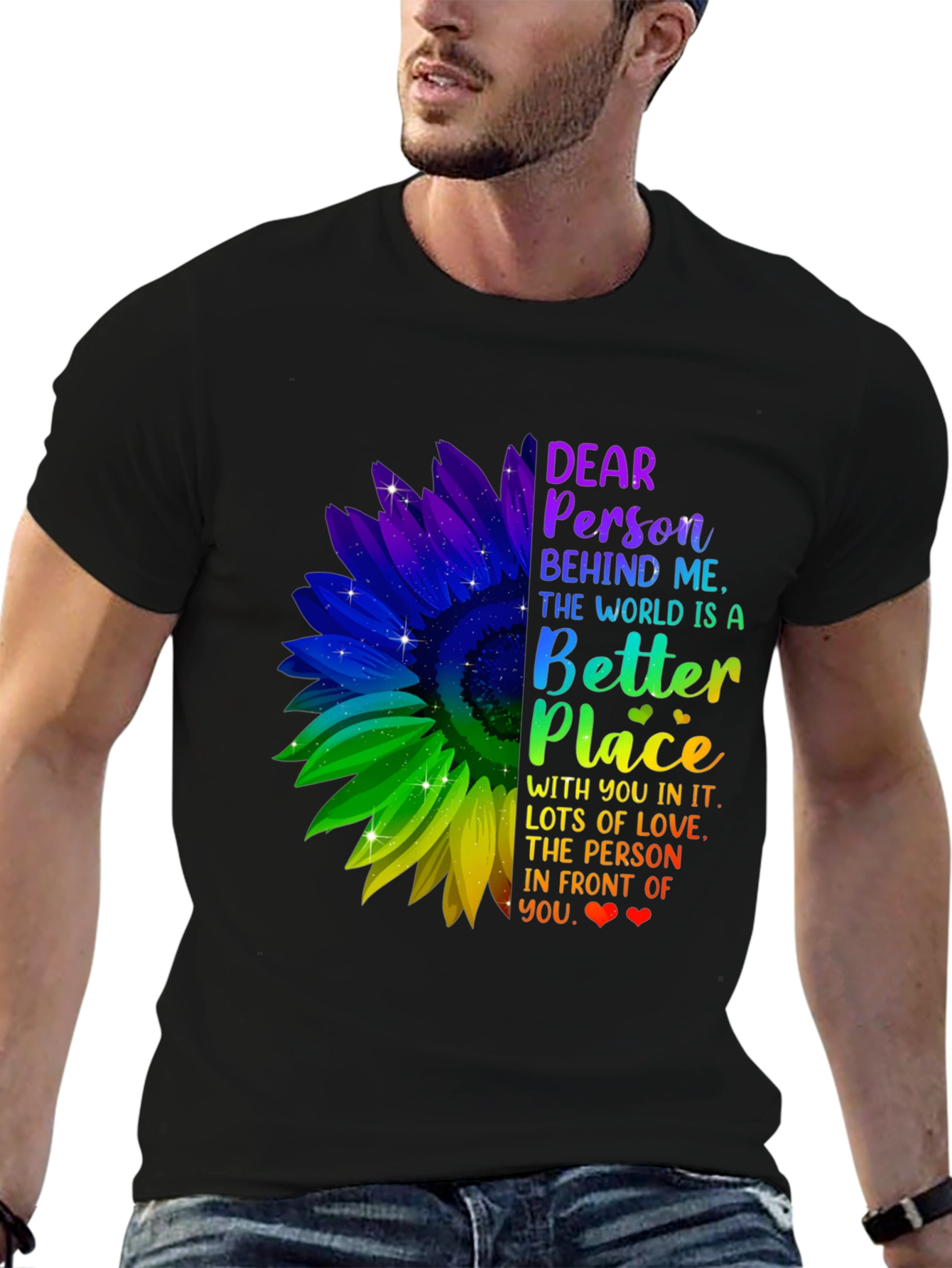 Inspirational Sunflower T-Shirt - Be Kind