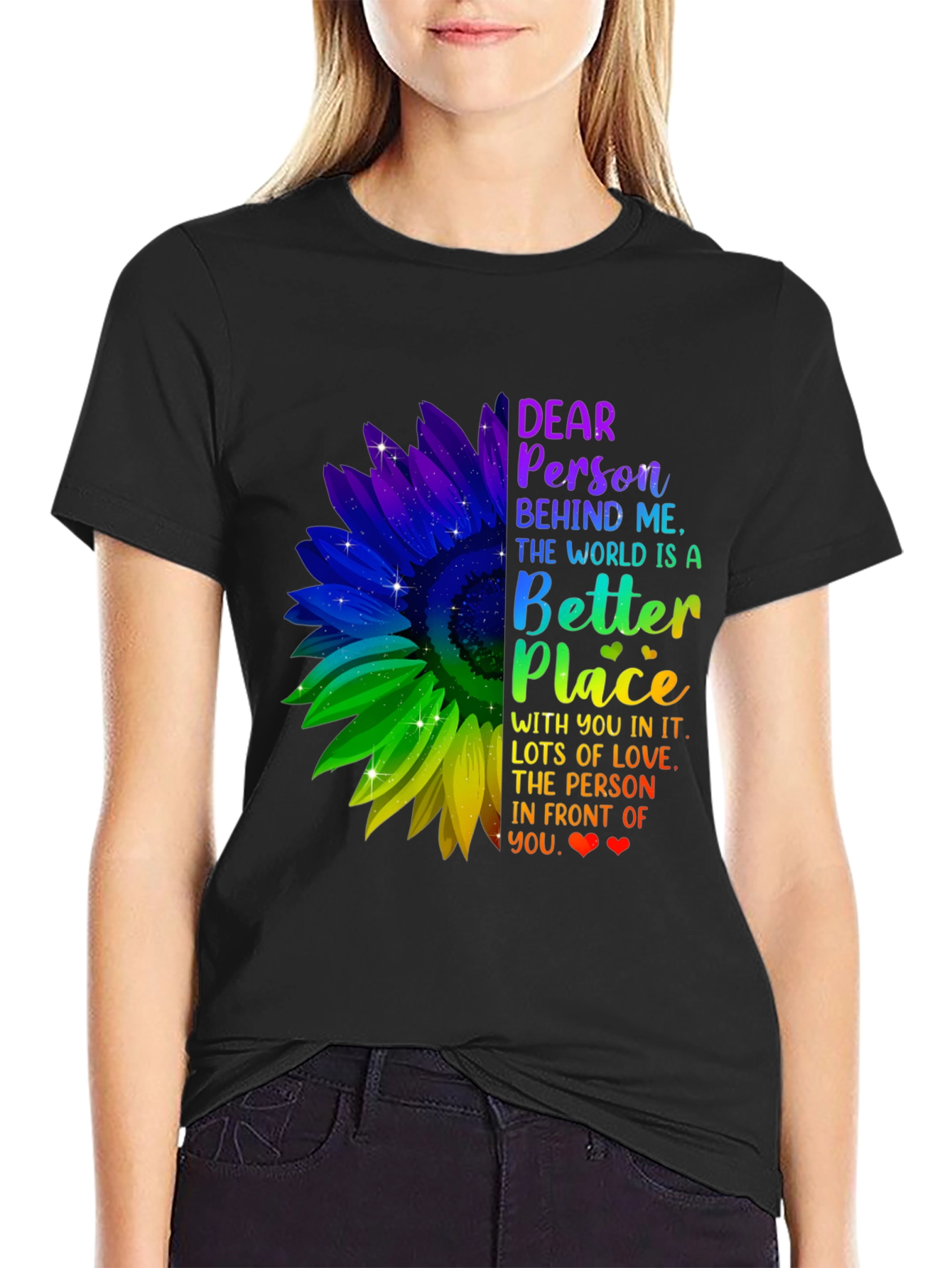Inspirational Sunflower T-Shirt - Be Kind