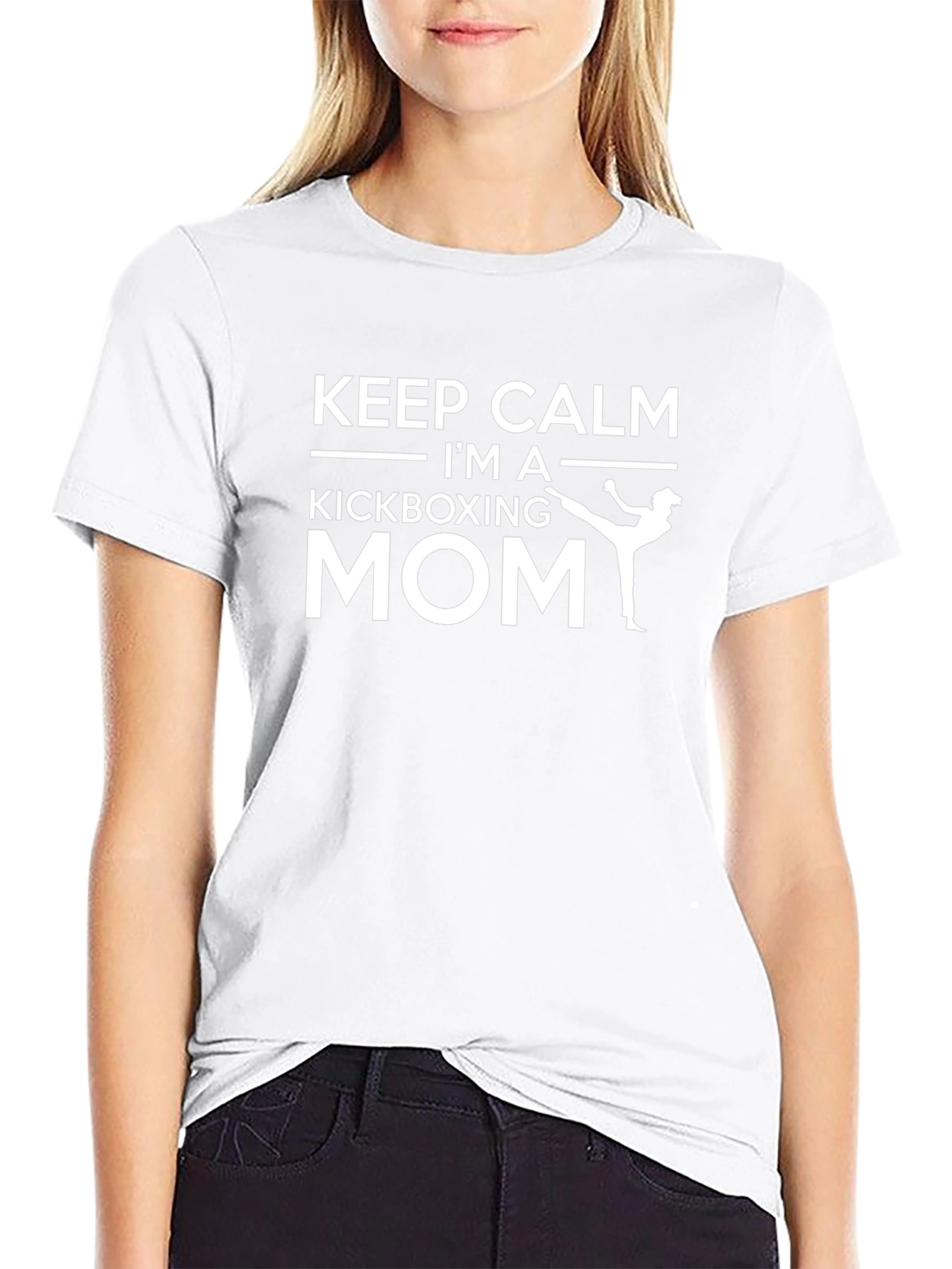 Keep Calm Kickboxing Mom Graphic Tee