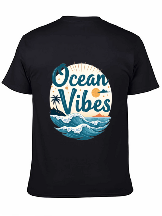 Ocean Vibes Black T-Shirt