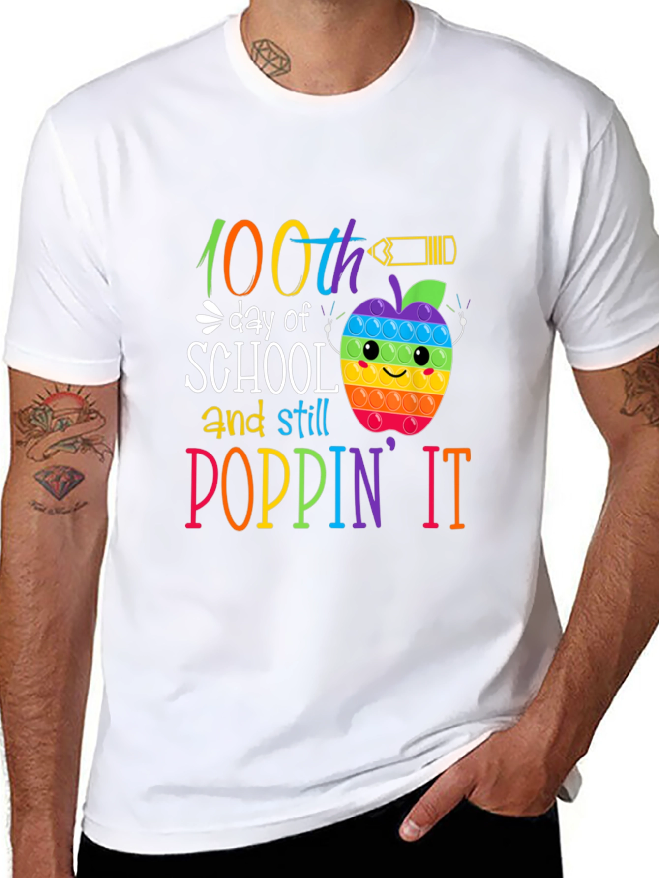100th Day of School Poppin It T-Shirt