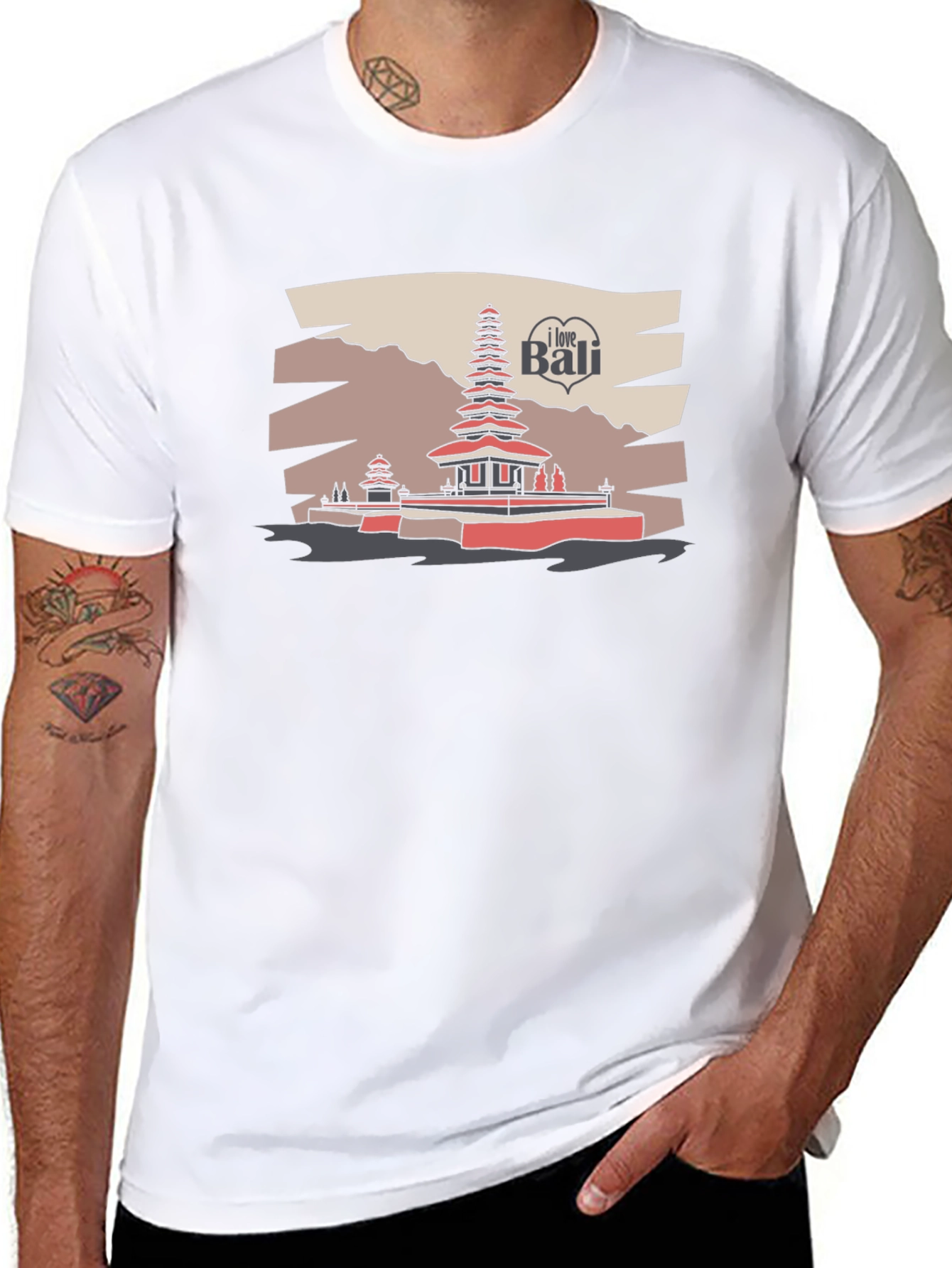 I Love Bali Graphic T-Shirt